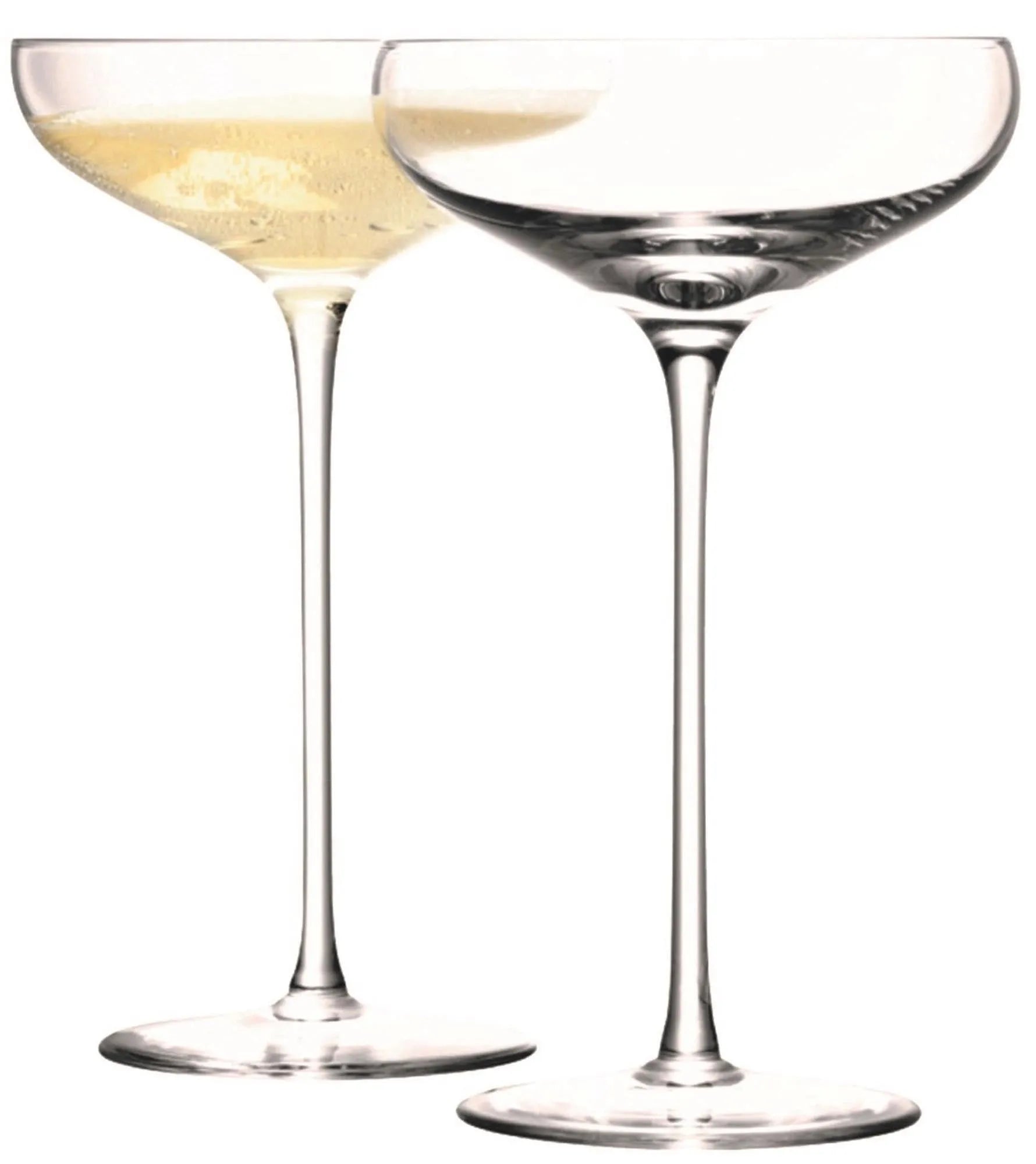 Elegantes 2er Set Wine Sektschale 300ml von LSA: Kristallglas, ideal für Wein & Sekt, spülmaschinenfest, perfektes Geschenk.