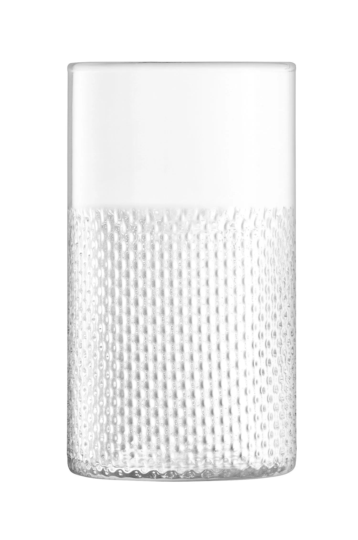 Elegante Wicker Vase aus Glas und Rattan, 25 cm hoch, ideal für Blumen oder Teelichter. Perfekt für jeden Wohnstil.