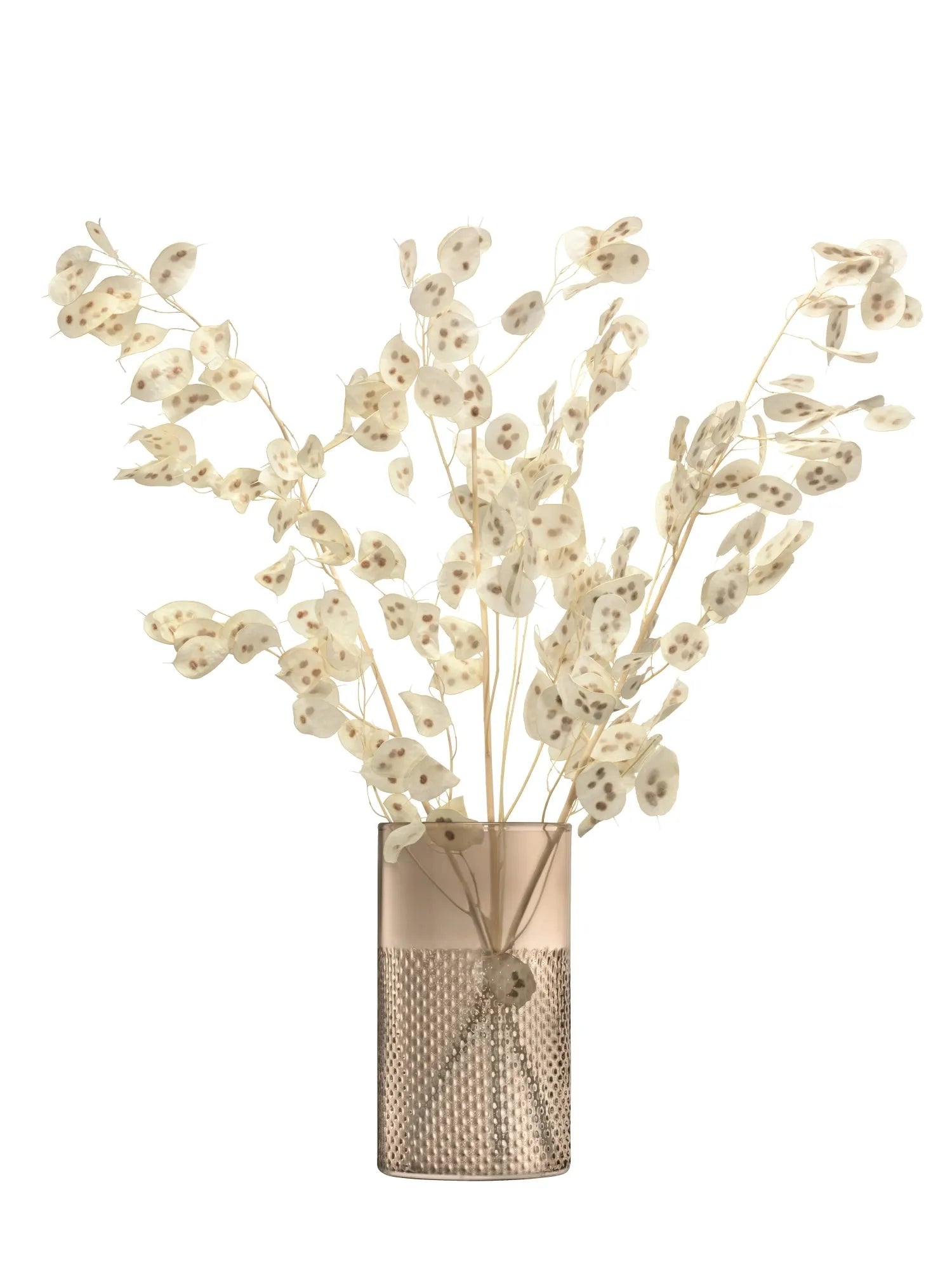 Stilvolle LSA Wicker Vase H25cm in Taupe mit Rattan-Design.