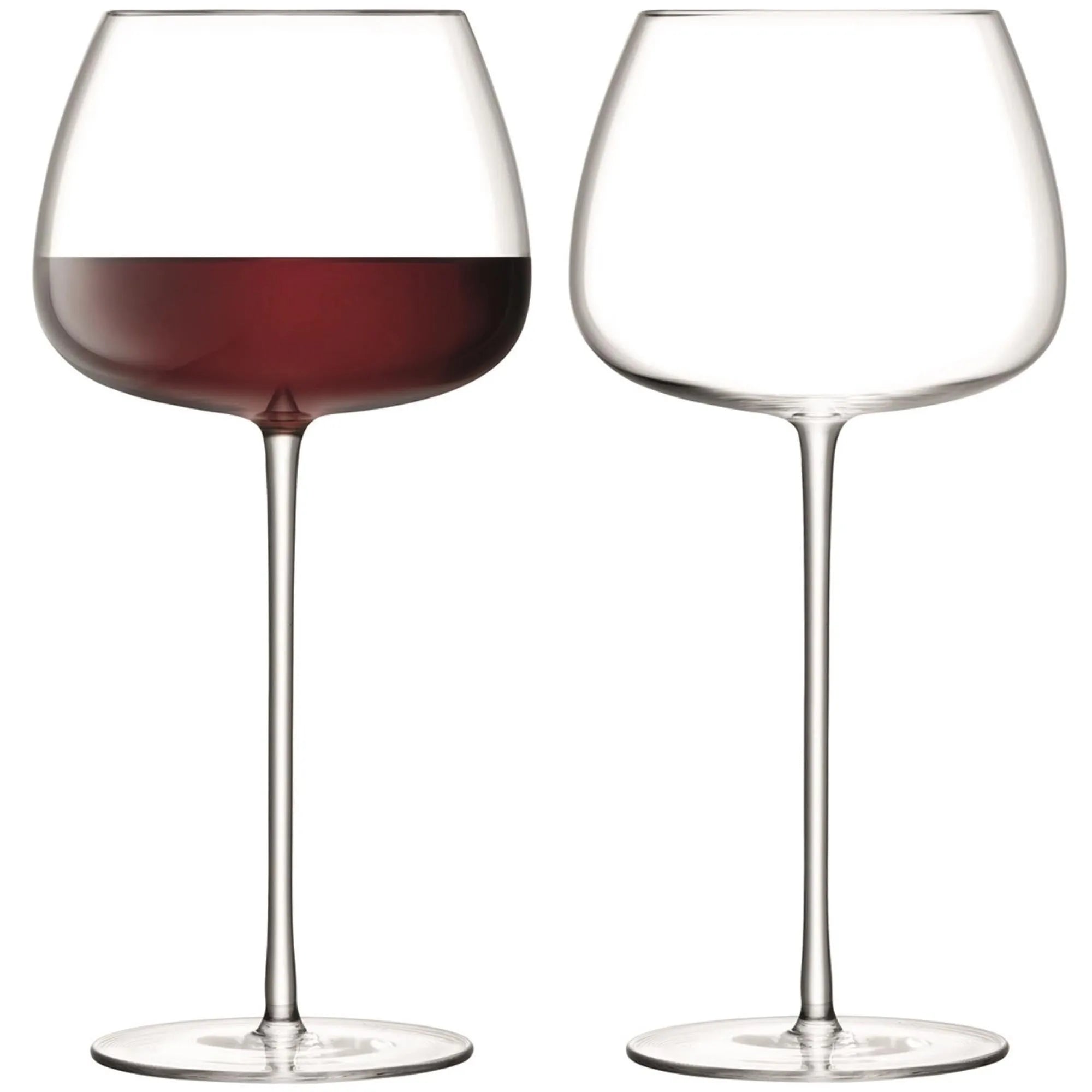 2er Set Wine Culture Rotwein Ballonglas 590ml - klar - KAQTU Design