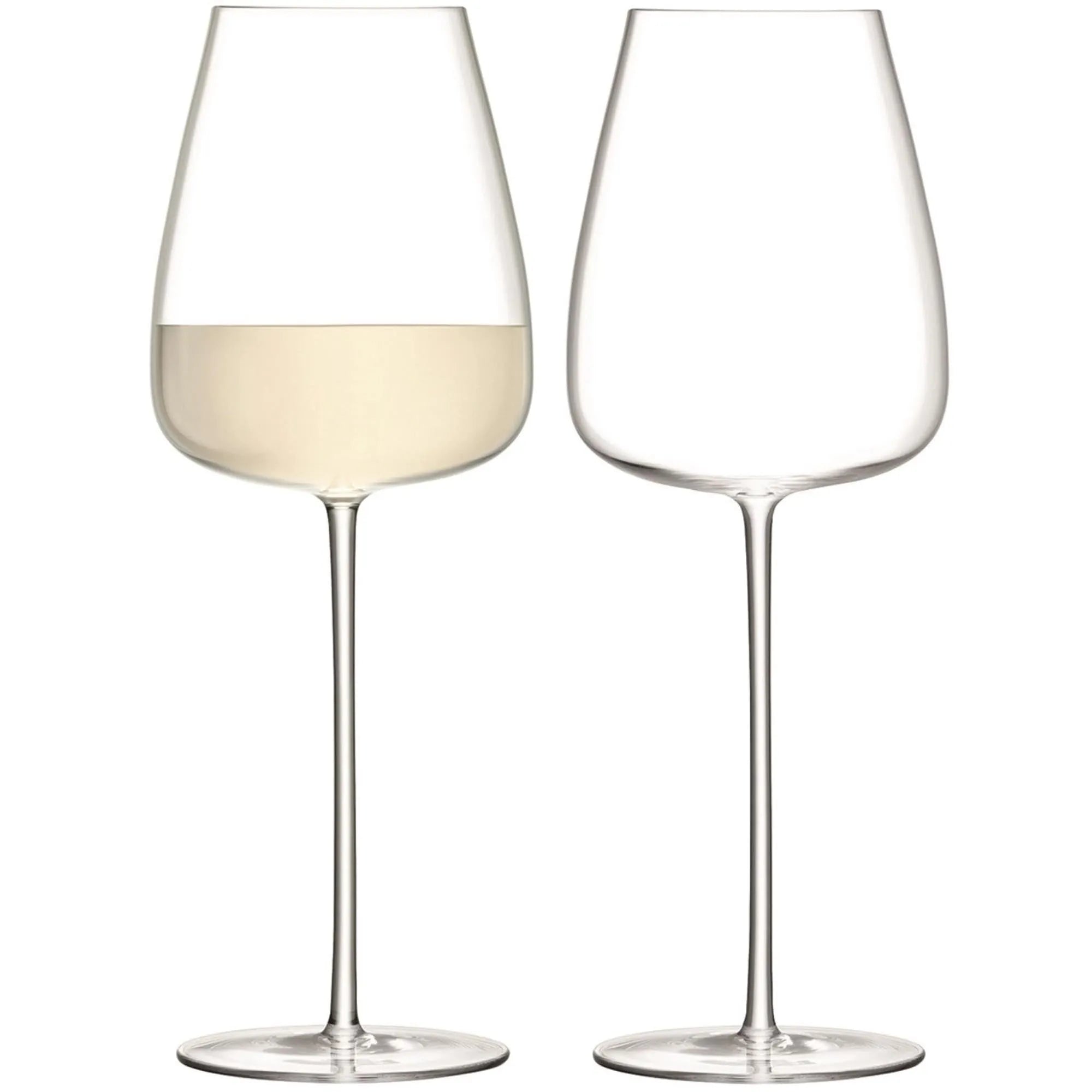 Elegante 690ml Weissweinkelche aus klarem Glas, ideal für Aromenentfaltung. Perfekt für festliche Anlässe und spülmaschinenfest.