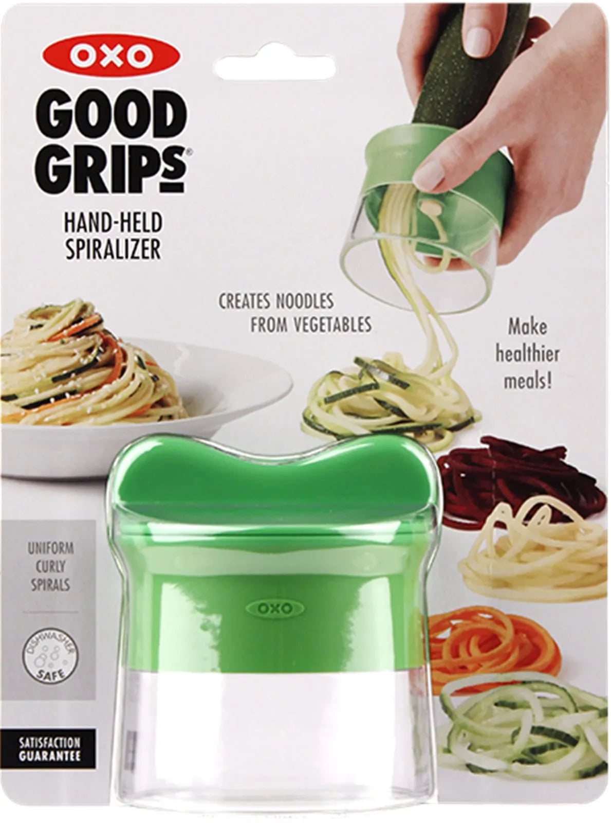 OXO Hand-Spiralizer: Einfach Gemüse in kreative Spiralen verwandeln.