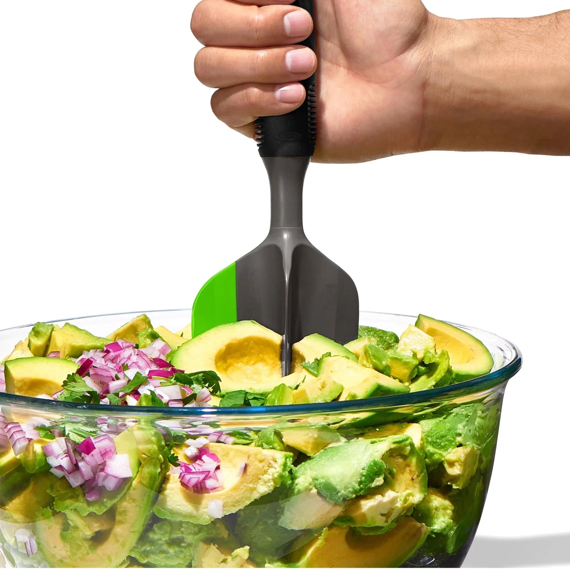 OXO Avocado-Tool: Effizientes Stampfen und Schaben für Avocado-Fans.