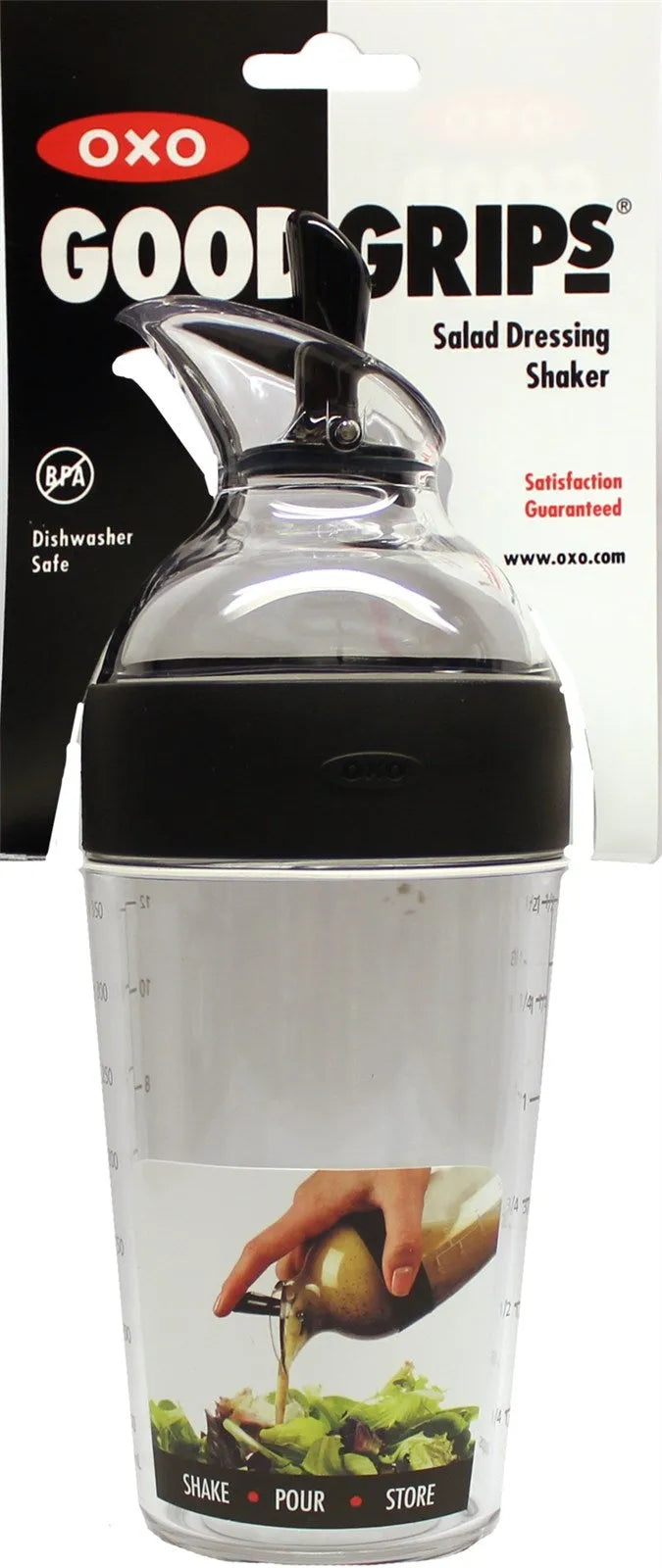 OXO 350ml Shaker: Stilvoller Helfer für perfekte Salatdressings.