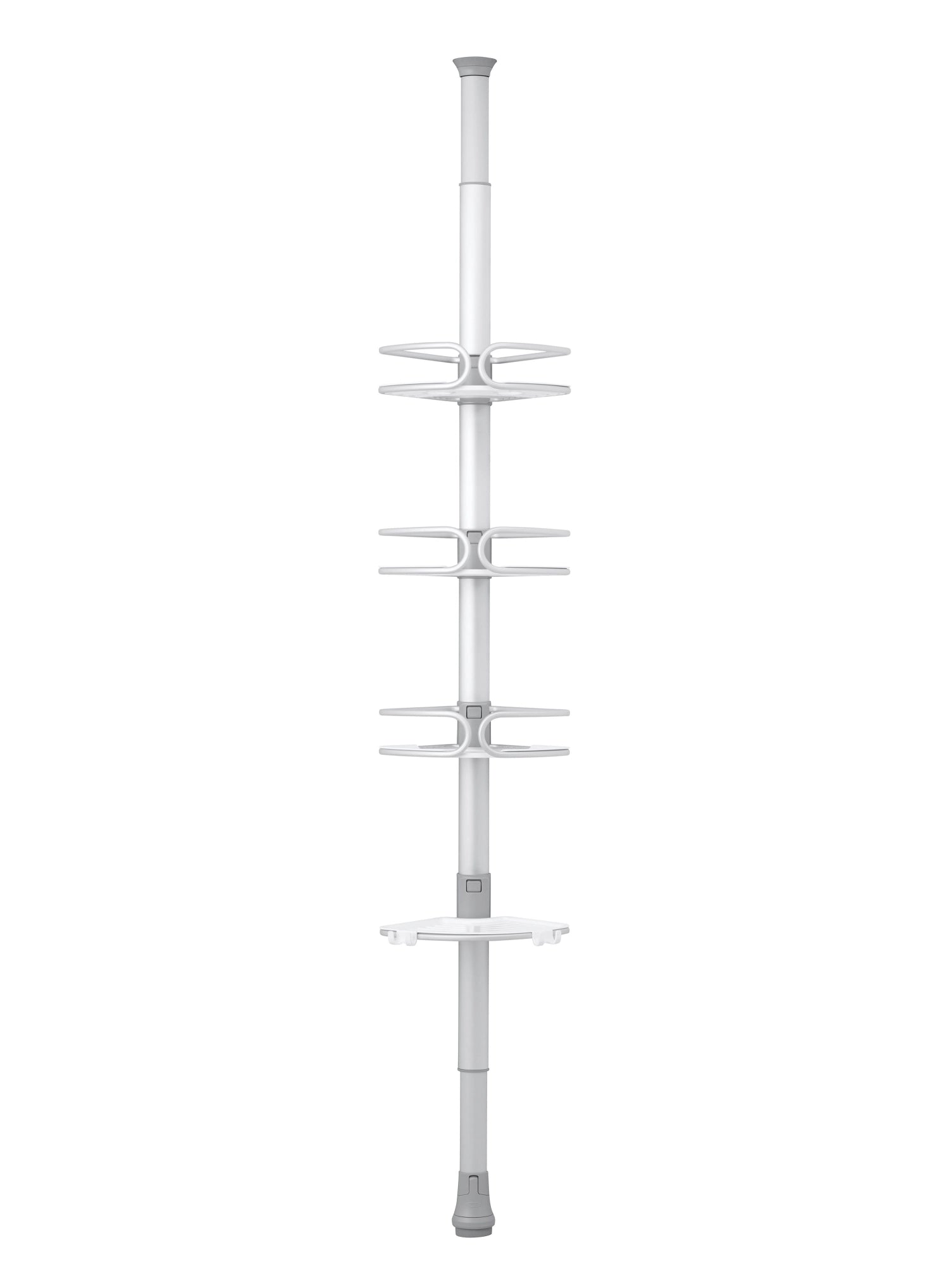 OXO Good Grips Eck-Duschregal mit Spannstange ausziehbar Alu - KAQTU Design