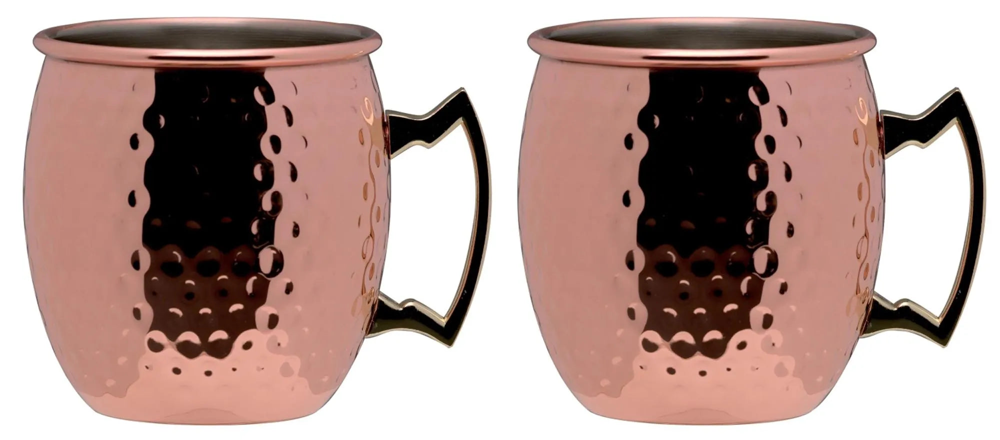 Elegante Kupfer-Mugs im Hammerschlag-Design, ideal für Moscow Mule und Cocktails. Stilvoll, funktional und ein perfektes Geschenk.