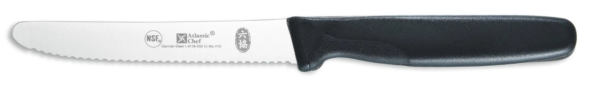 Atlantic Chef Universalmesser rundes Ende 11cm schwarz - KAQTU Design