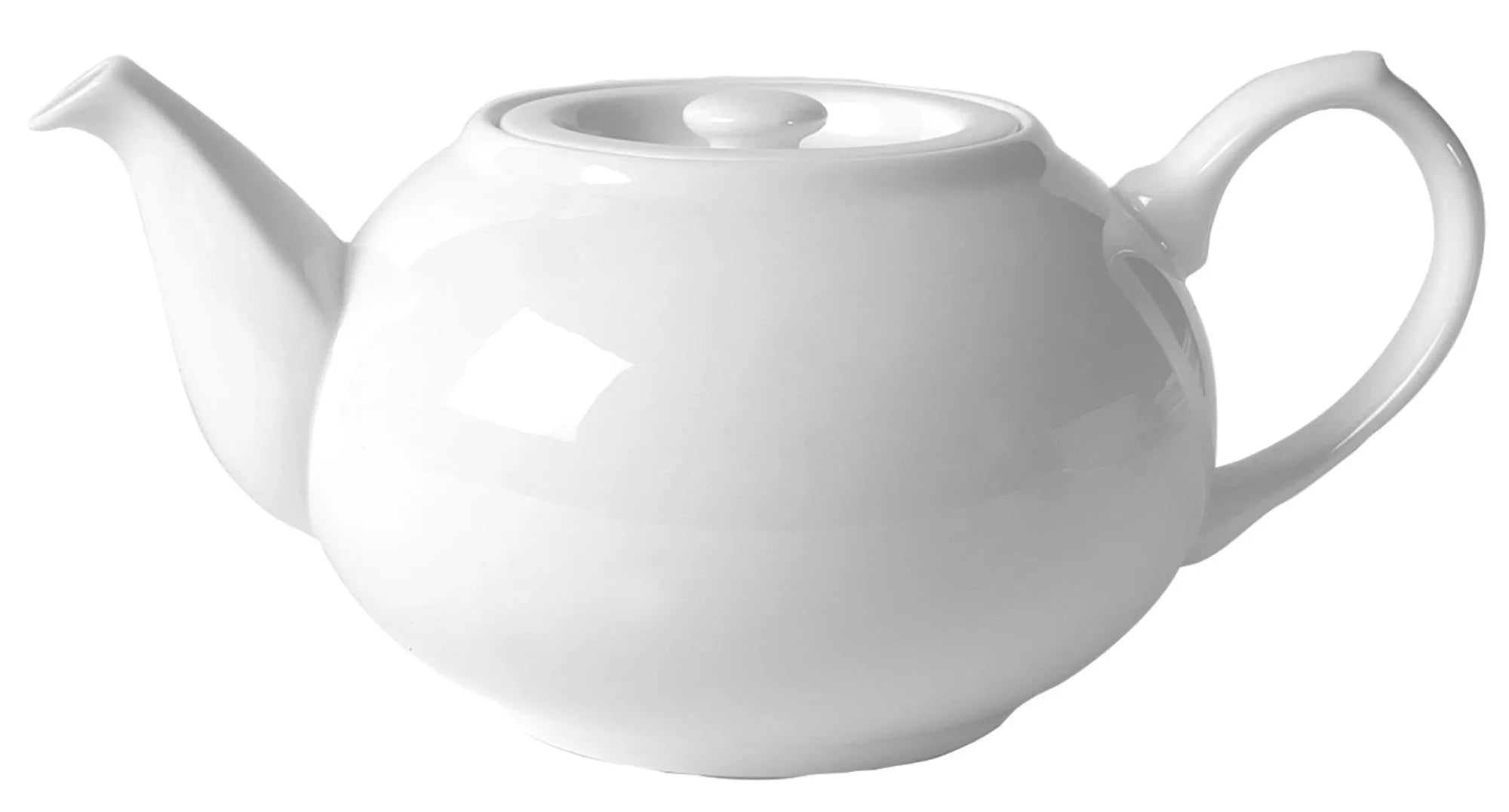 Elegante 0,6L Teekanne aus Bone China von Royal Porcelain, ideal für aromatischen Tee. Spülmaschinenfest, mikrowellengeeignet.