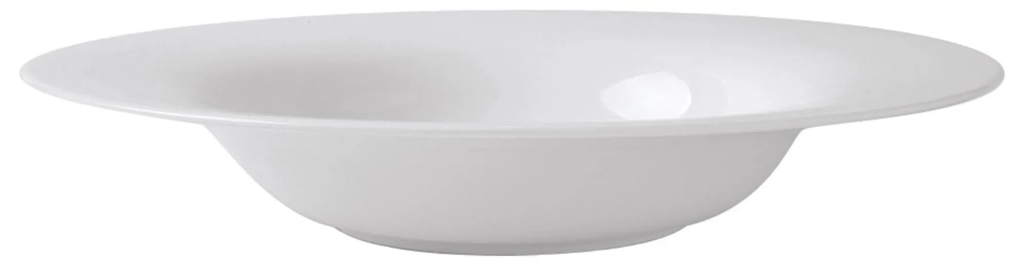 Eleganter, robuster Pastateller aus Bone China, ideal für Pasta, Suppen und Salate. Stilvoll und langlebig.