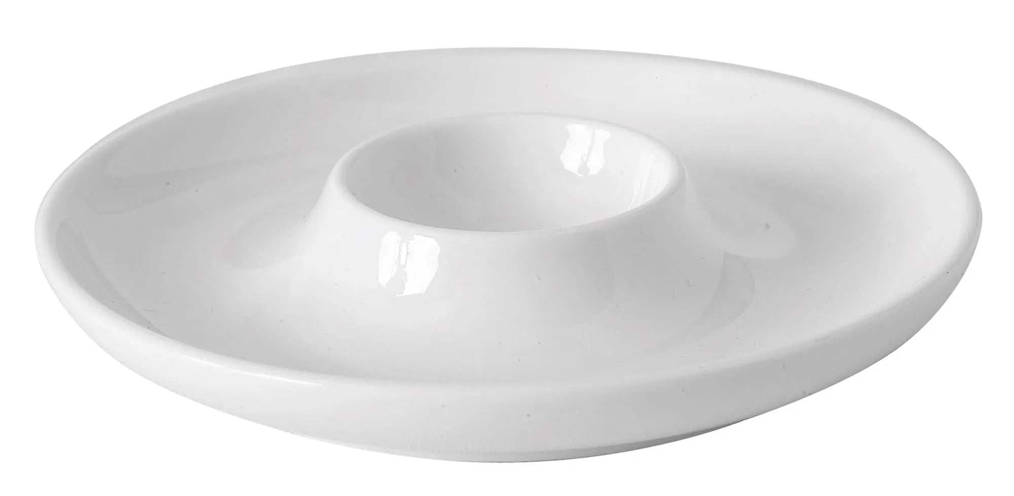 Eleganter 11cm Eierbecher aus Maxa Dura Porzellan von Royal Porcelain, spülmaschinen- und mikrowellengeeignet, ideal für jeden Tisch.