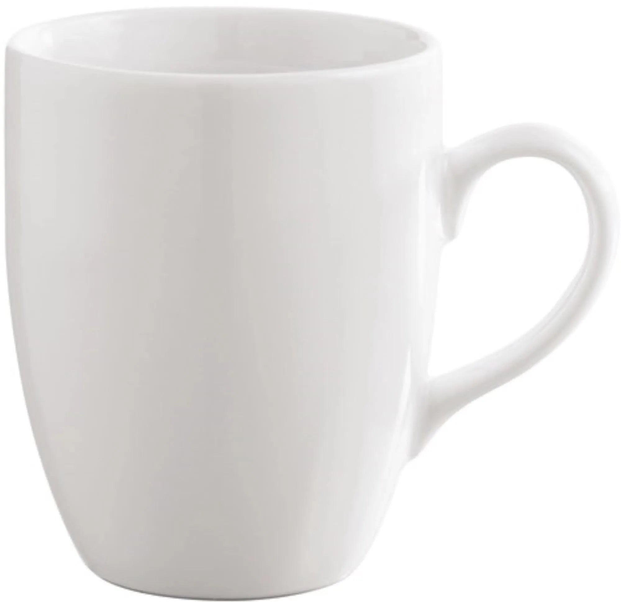 Elegante, weiße Porzellan-Kaffeetasse von Revol, 33cl, hitzebeständig, spülmaschinenfest, ergonomisch, zeitloses Design.