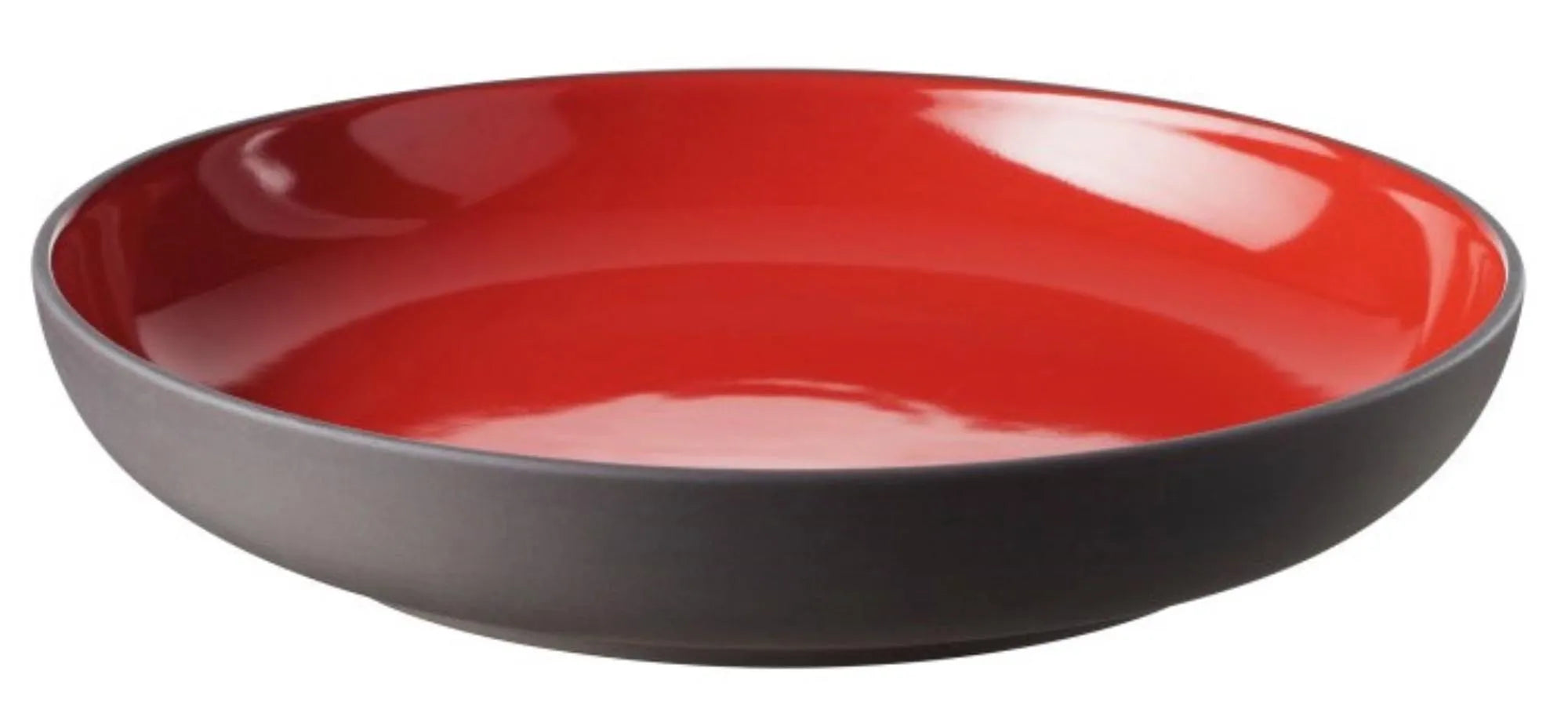 Gourmetteller tief, H: 4.5 cm, Ø 23.5 cm, rot - KAQTU Design