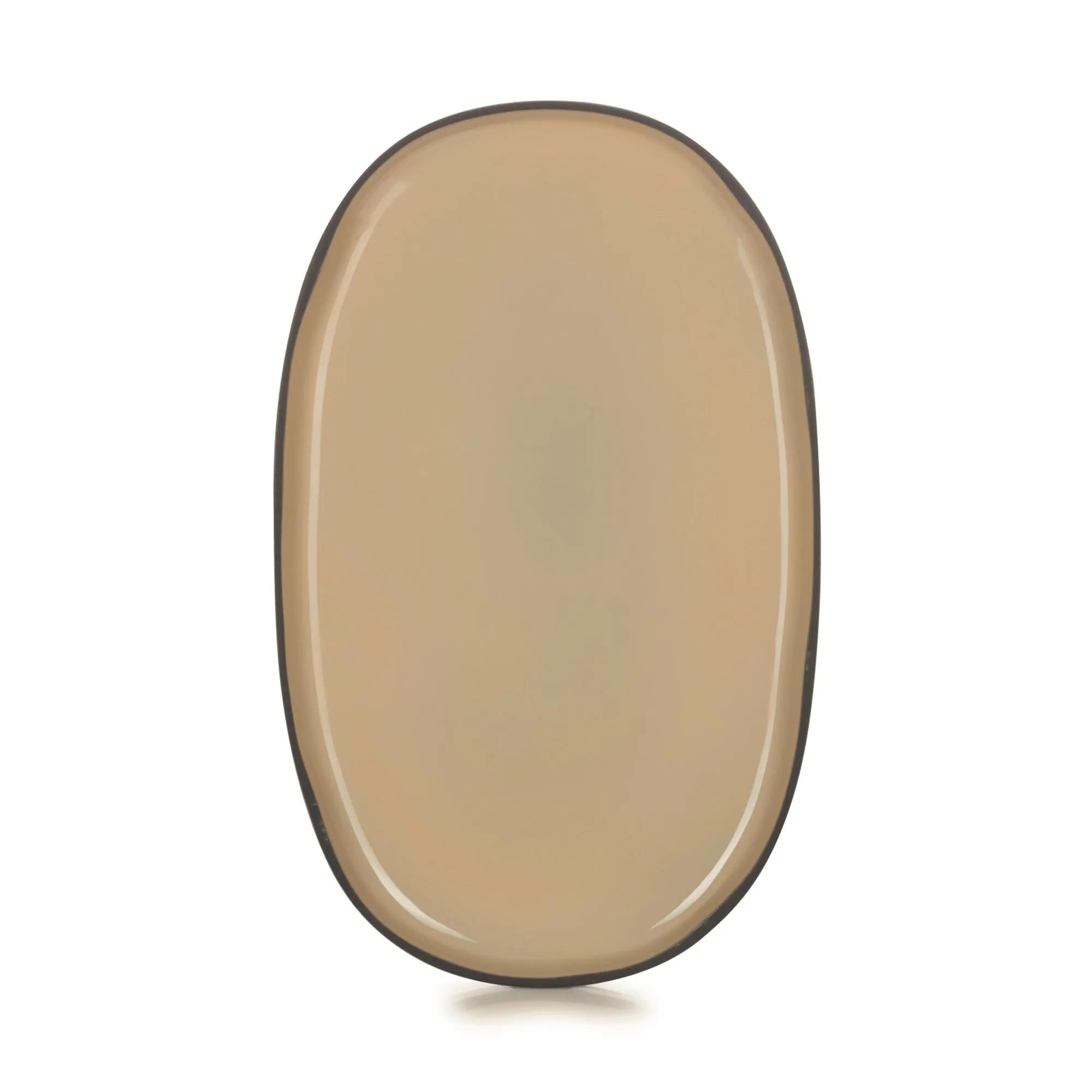 Caractère Servierplatte, oval, 35.5x21.8x2.5cm, Muskatnuss