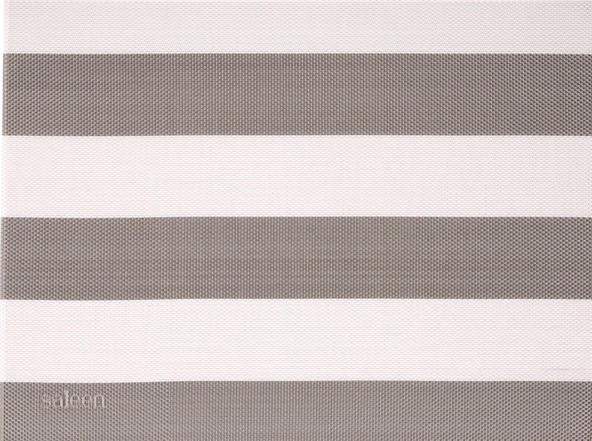 Tischset Stripes, eckig, beige, weiss, 32x42cm - KAQTU Design