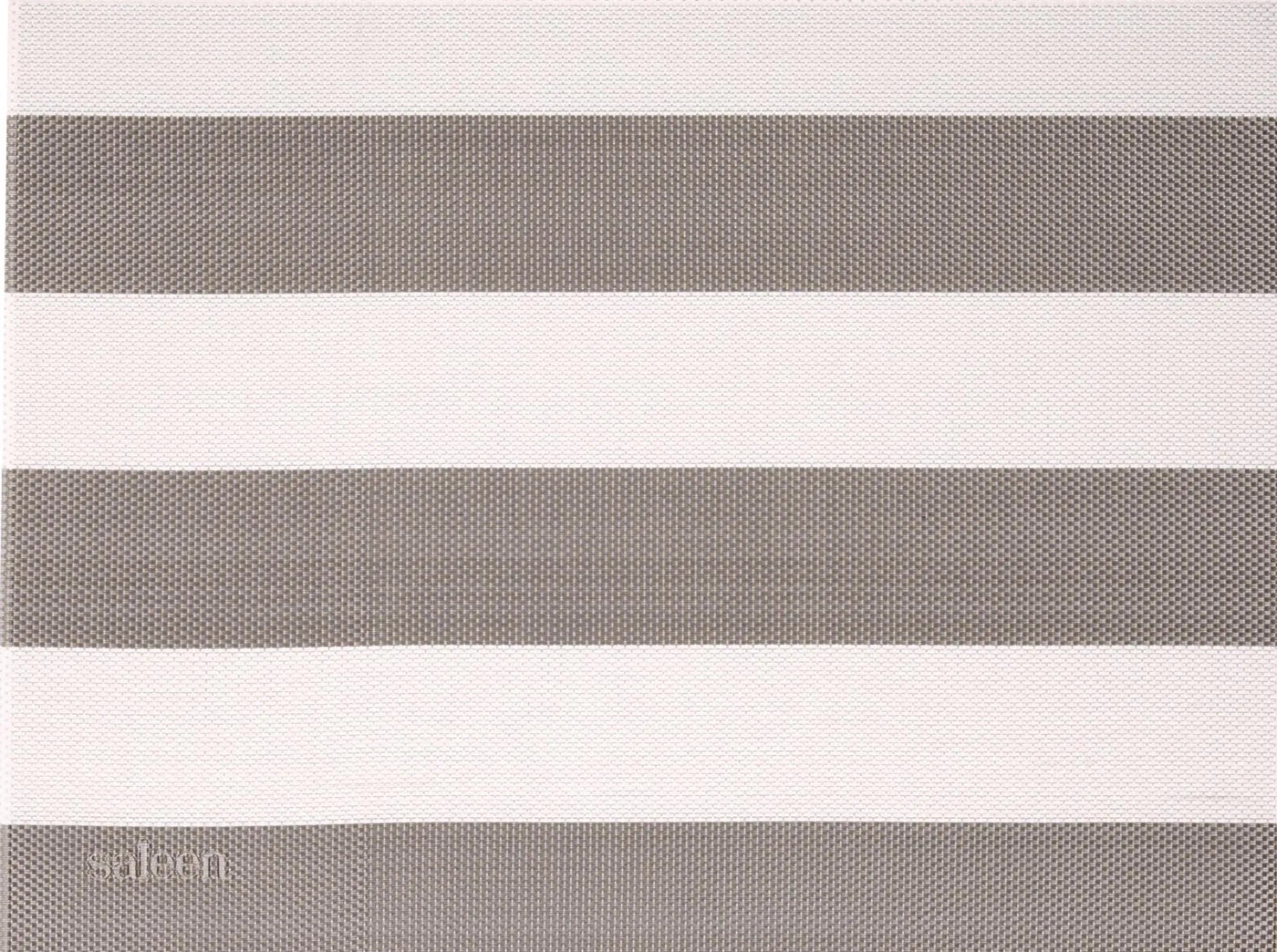 Tischset Stripes, eckig, beige, weiss, 32x42cm - KAQTU Design