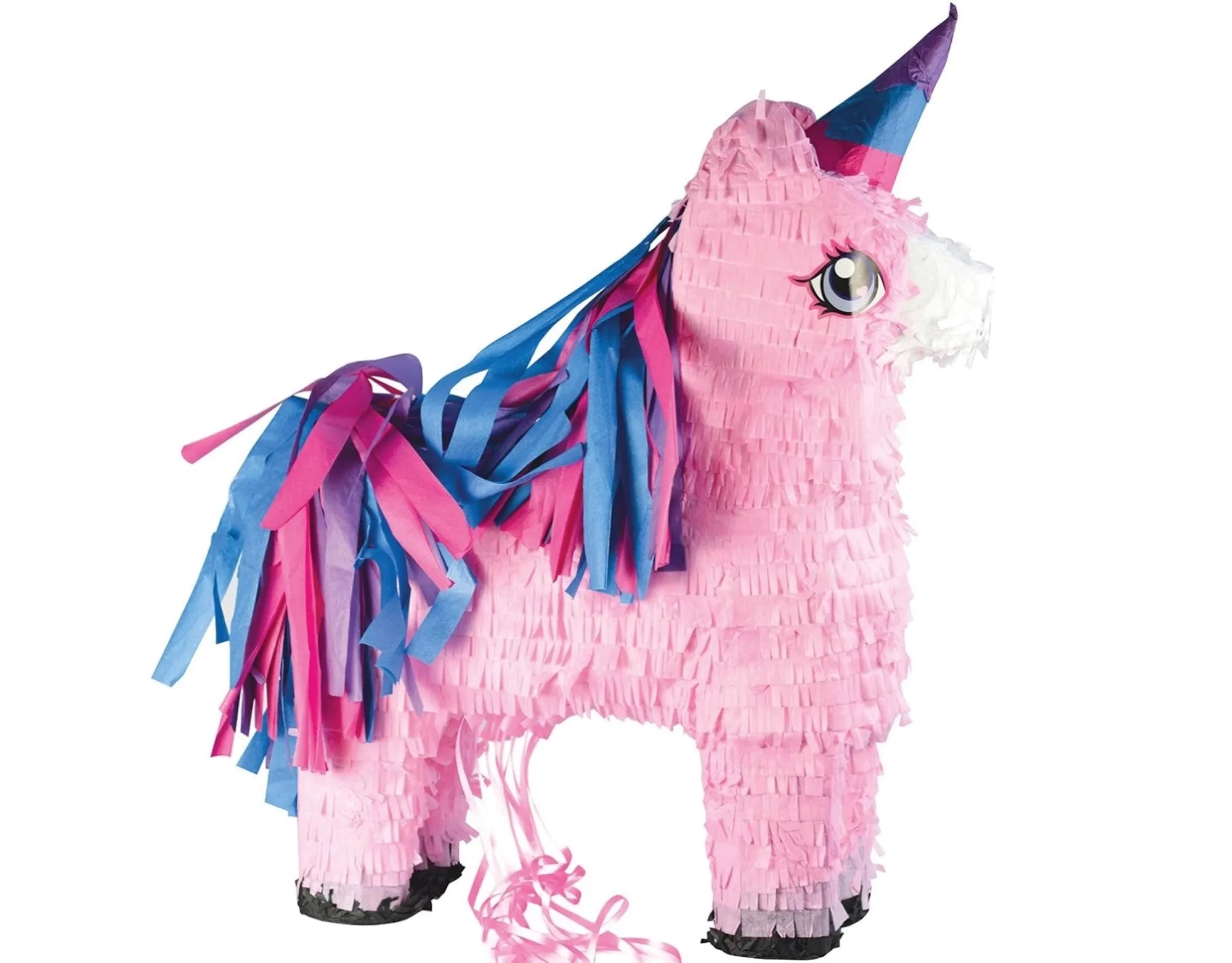 Einzigartige Einhorn-Pinata von Scrap Cooking: 36x16x58cm, ideal für Kindergeburtstage, gefüllt mit Süßigkeiten für magischen Partyspaß.