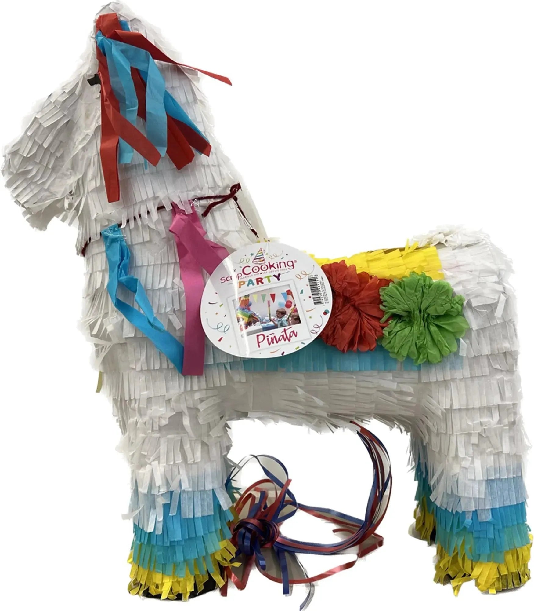 Bunte Pinata Lama 60x53x18cm: Ein Highlight für jede Feier! Robust, kreativ, ideal für Süssigkeiten und Spielzeug. Must-Have für Partys!