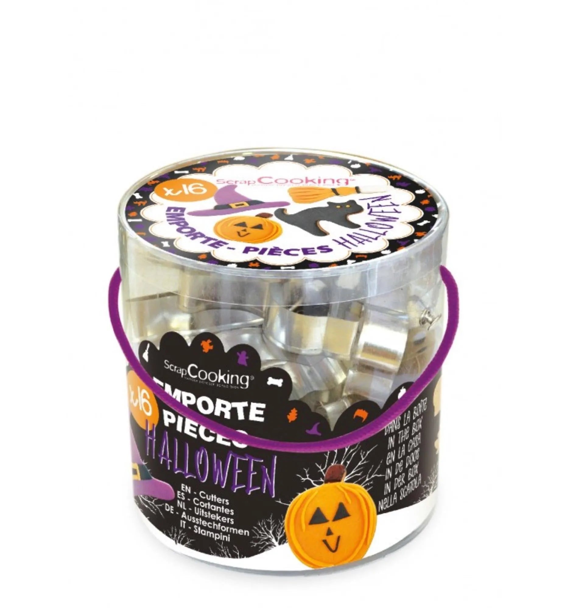 Kreatives Halloween-Ausstecher-Set von Scrap Cooking, 16 Teile.