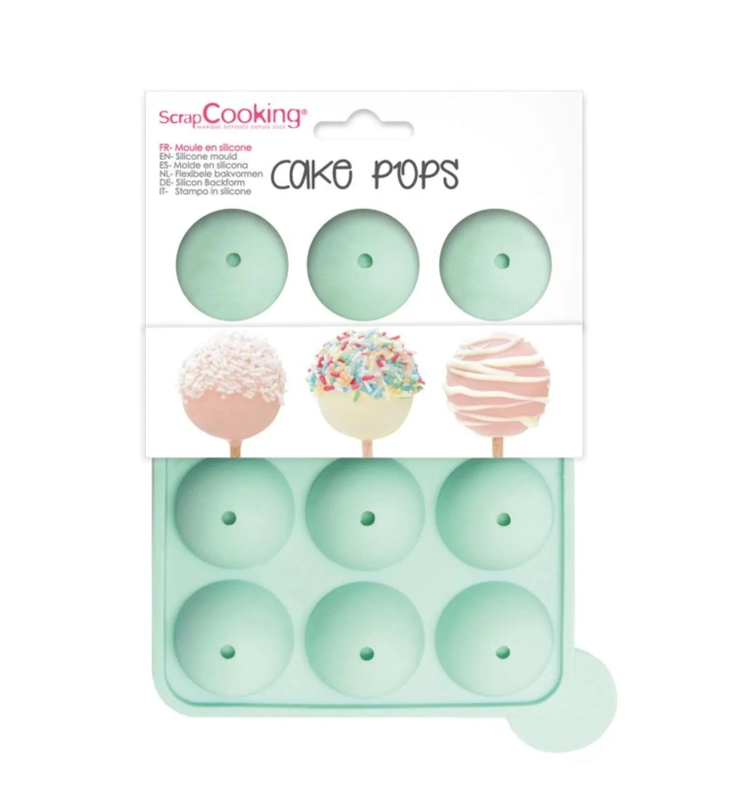 Perfekte Mini Pop Cakes mit Scrap Cooking Silikonform zaubern.