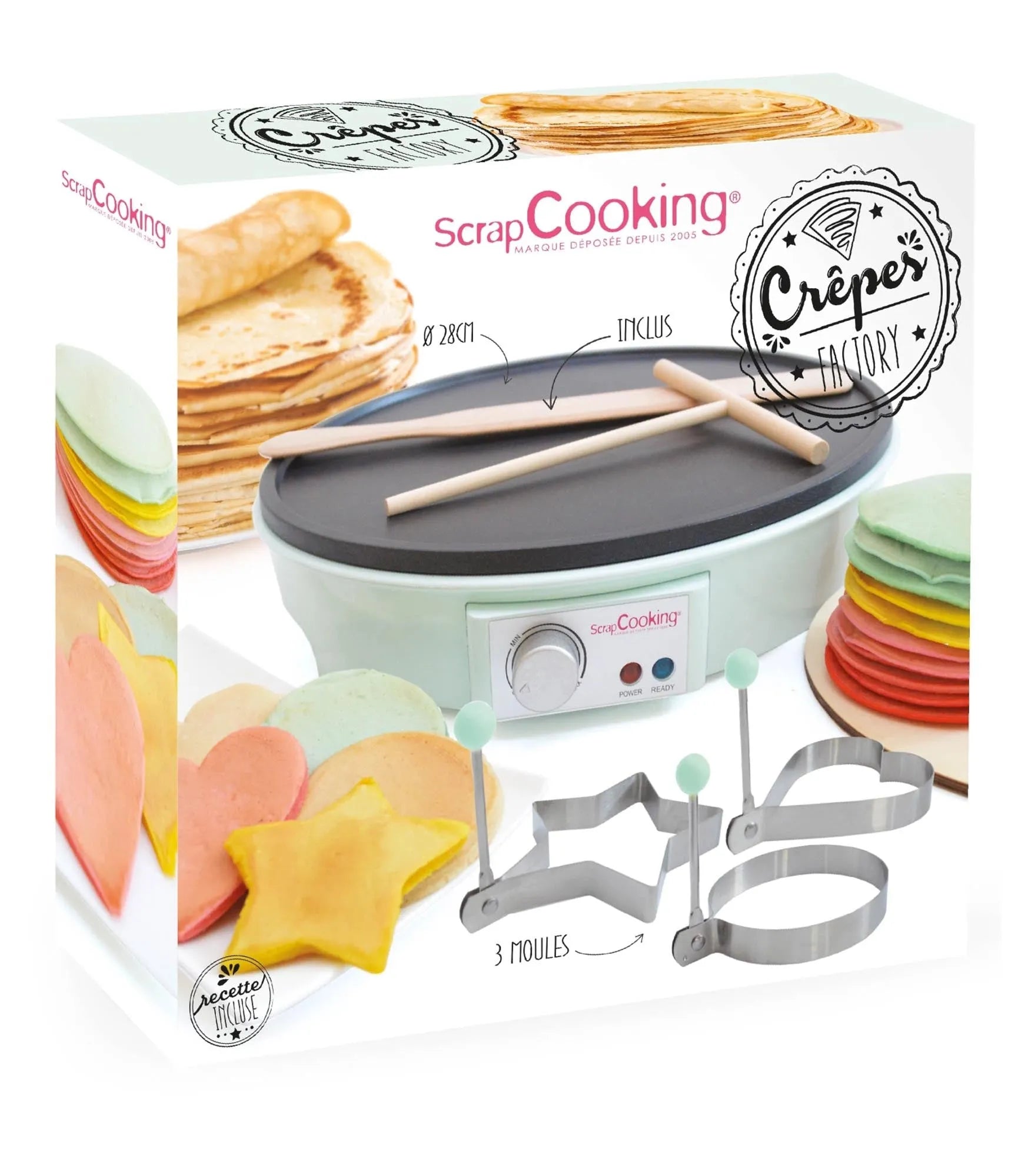 Zaubern Sie mühelos Crêpes mit der Scrap Cooking Crêpes-Factory!