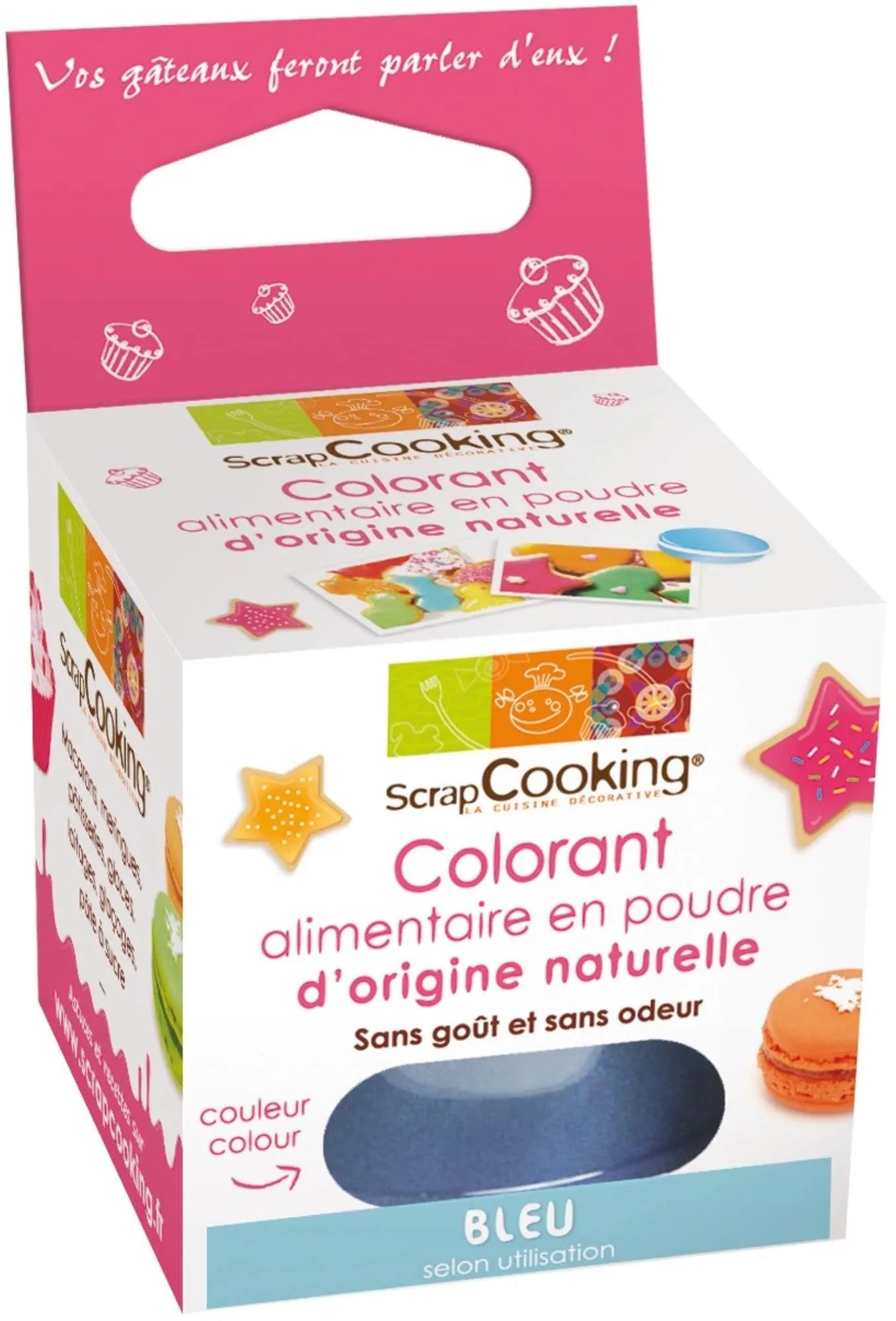 Verleihen Sie Ihren Speisen mit dem natürlichen, geschmacksneutralen Farbpulver Blau von Scrap Cooking eine lebendige Farbe. Ideal für kreative Küche!