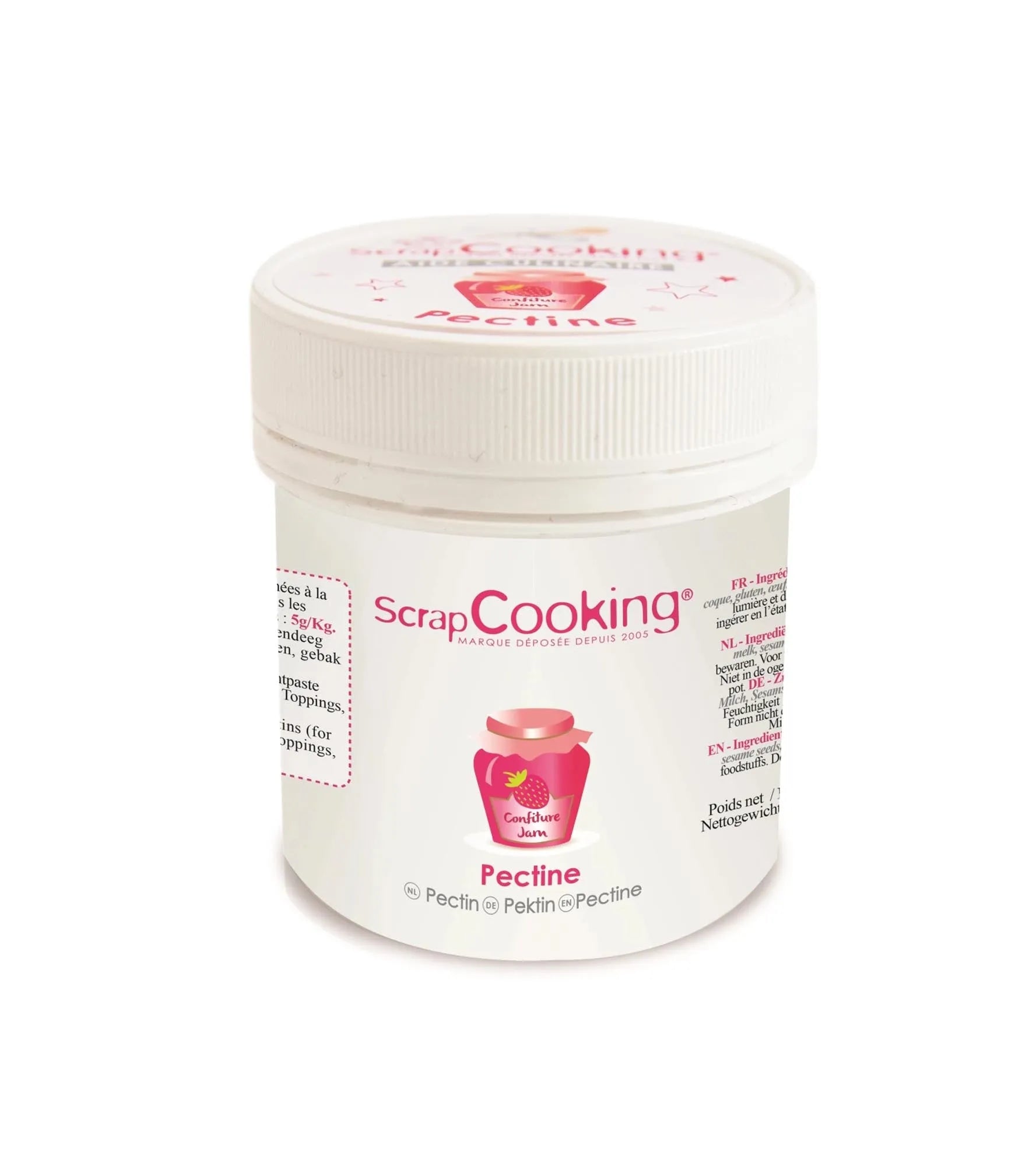 Scrap Cooking Pektin: Perfekt für Marmeladen & Gelees. 50g, glutenfrei, ideal für Hobbyköche & Profis. Natürliche Gelierung garantiert!