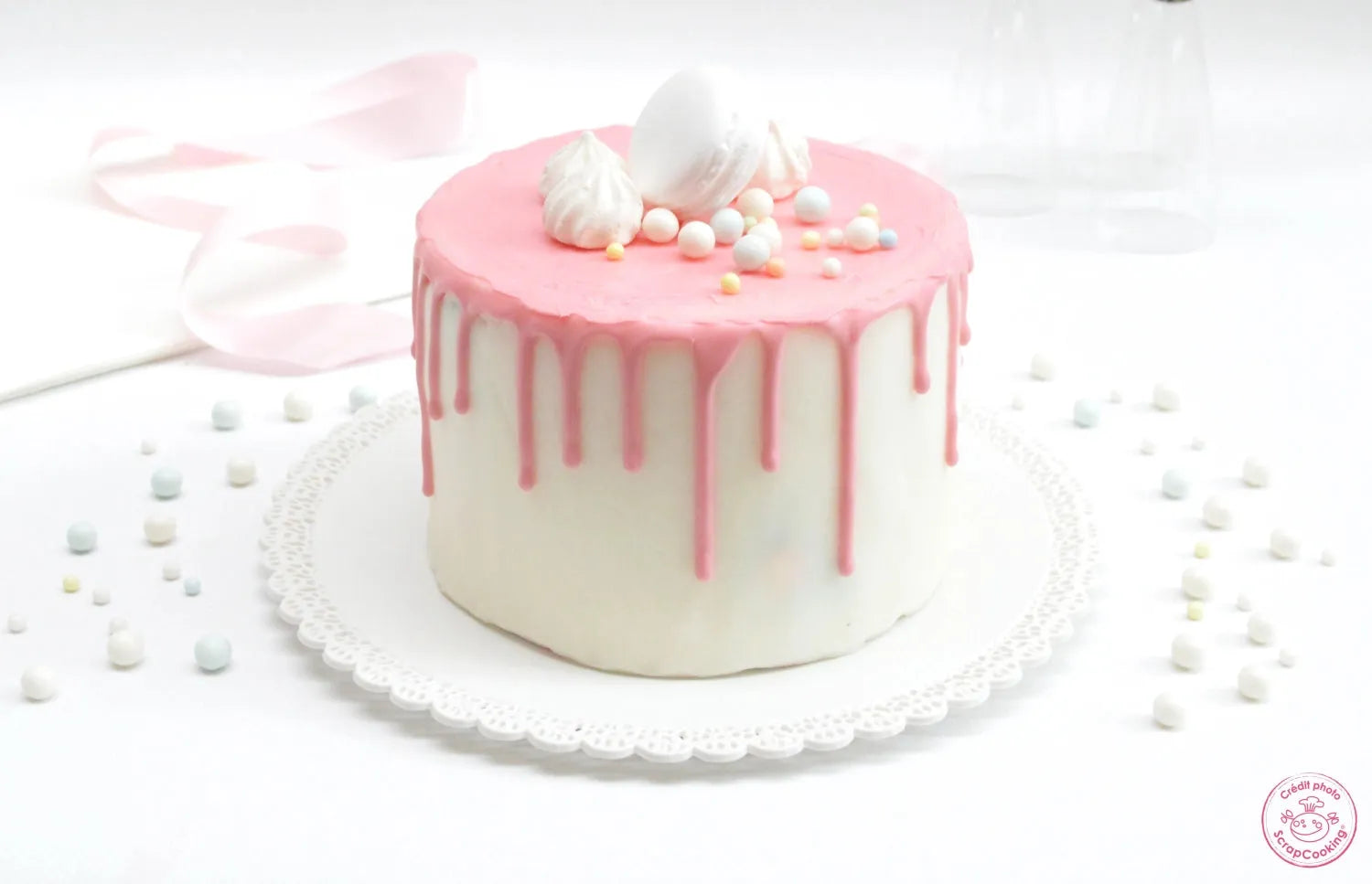 Schokoladengeschmacksglasur Drip Cake, rosa 130g