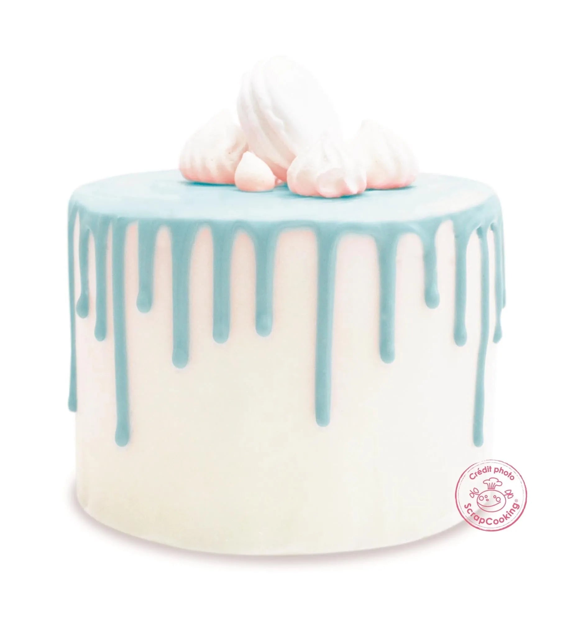 Schokoladengeschmacksglasur Drip Cake, blau 130g - KAQTU Design