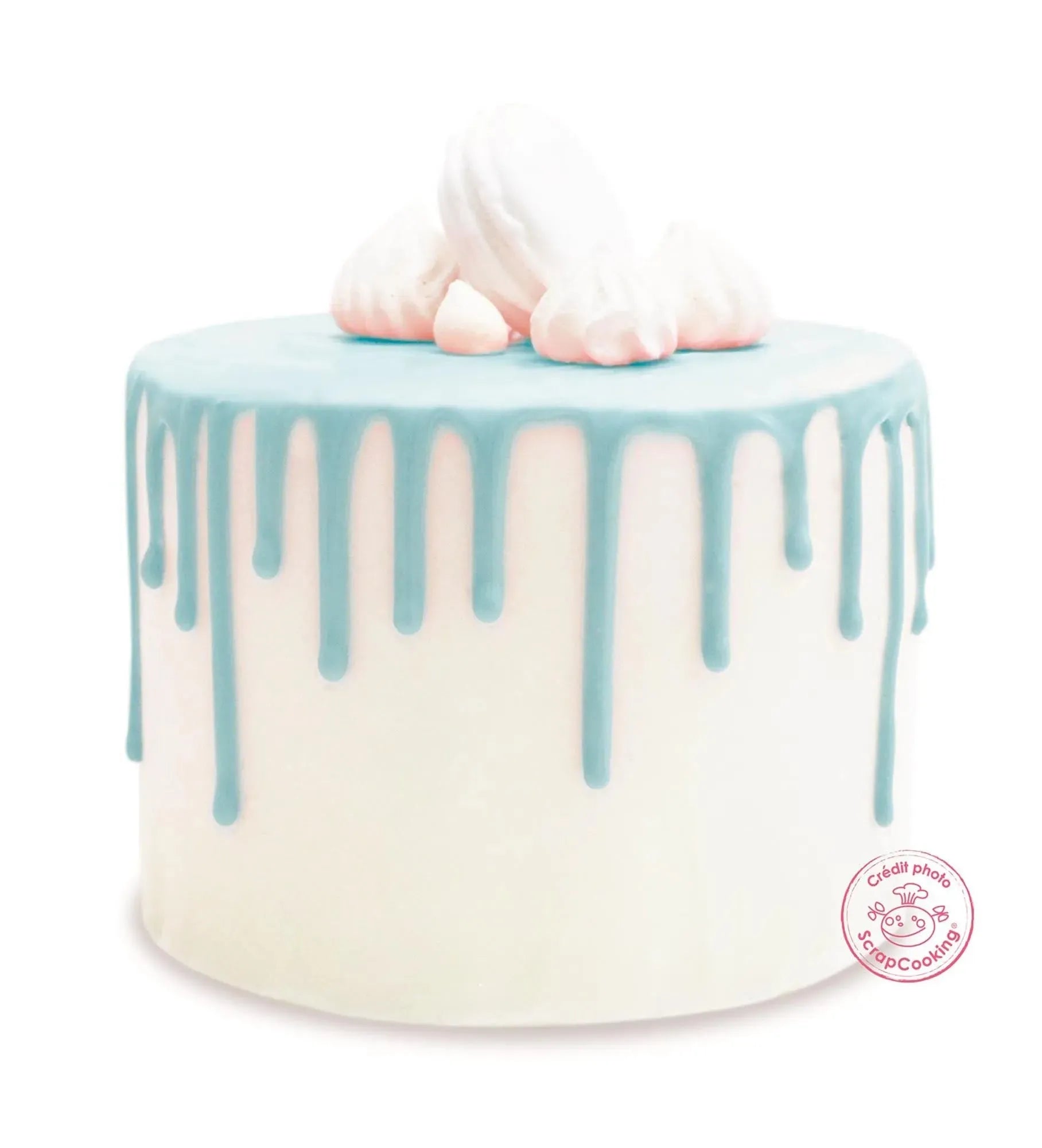 Schokoladengeschmacksglasur Drip Cake, blau 130g - KAQTU Design