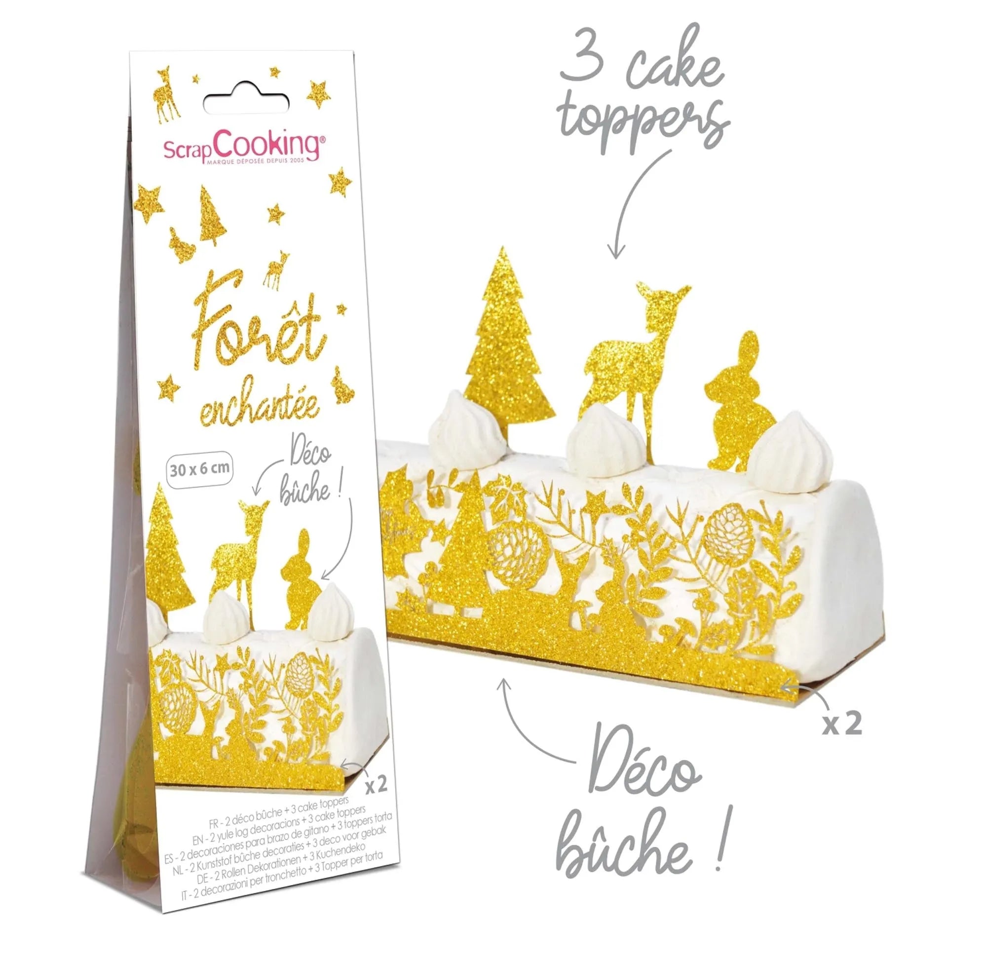 Cake-wrapper u. Topper Zauberwald - KAQTU Design