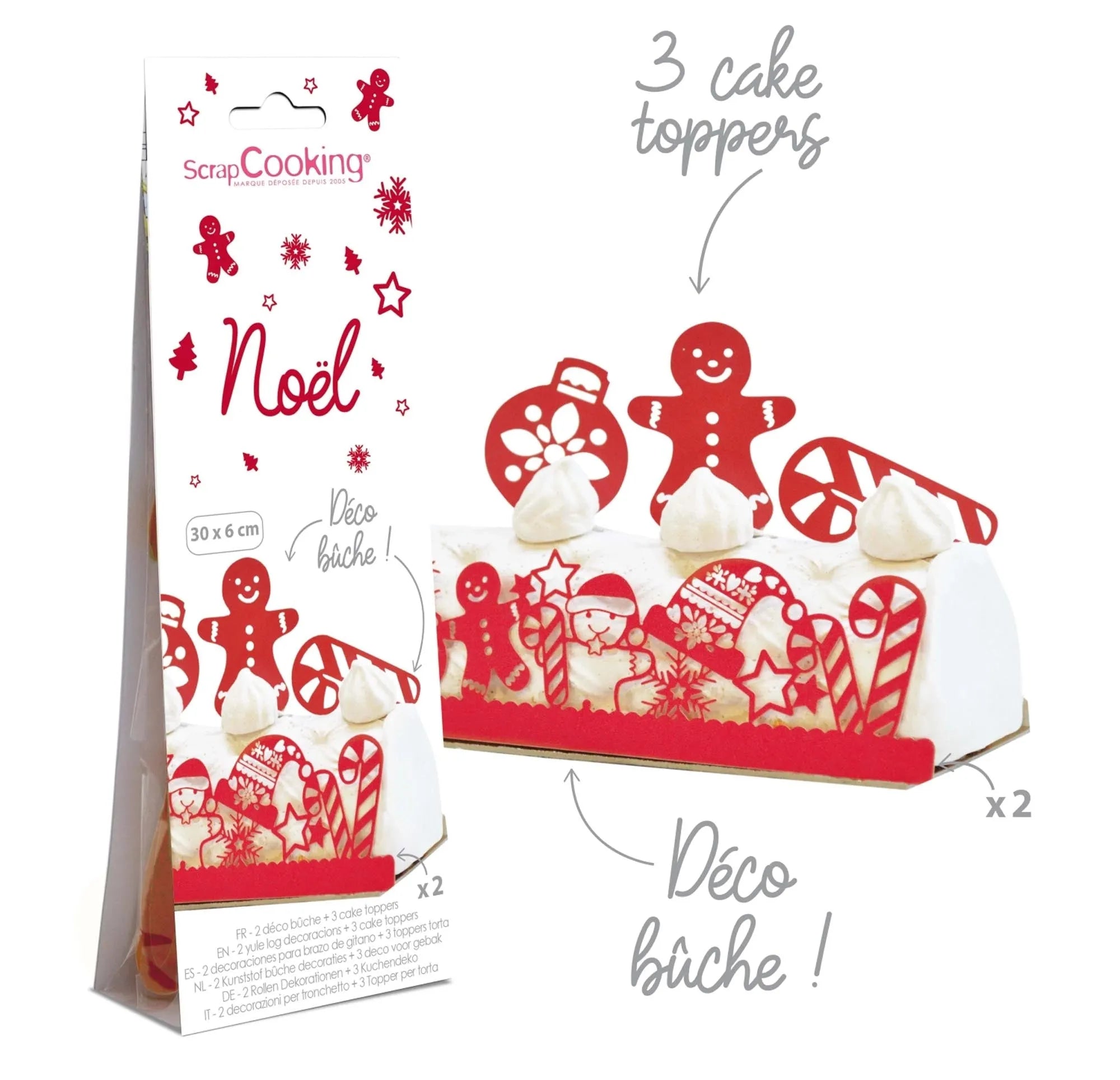 Cake-wrapper u. Topper Weihnachten, Backutensilien, KAQTU Design