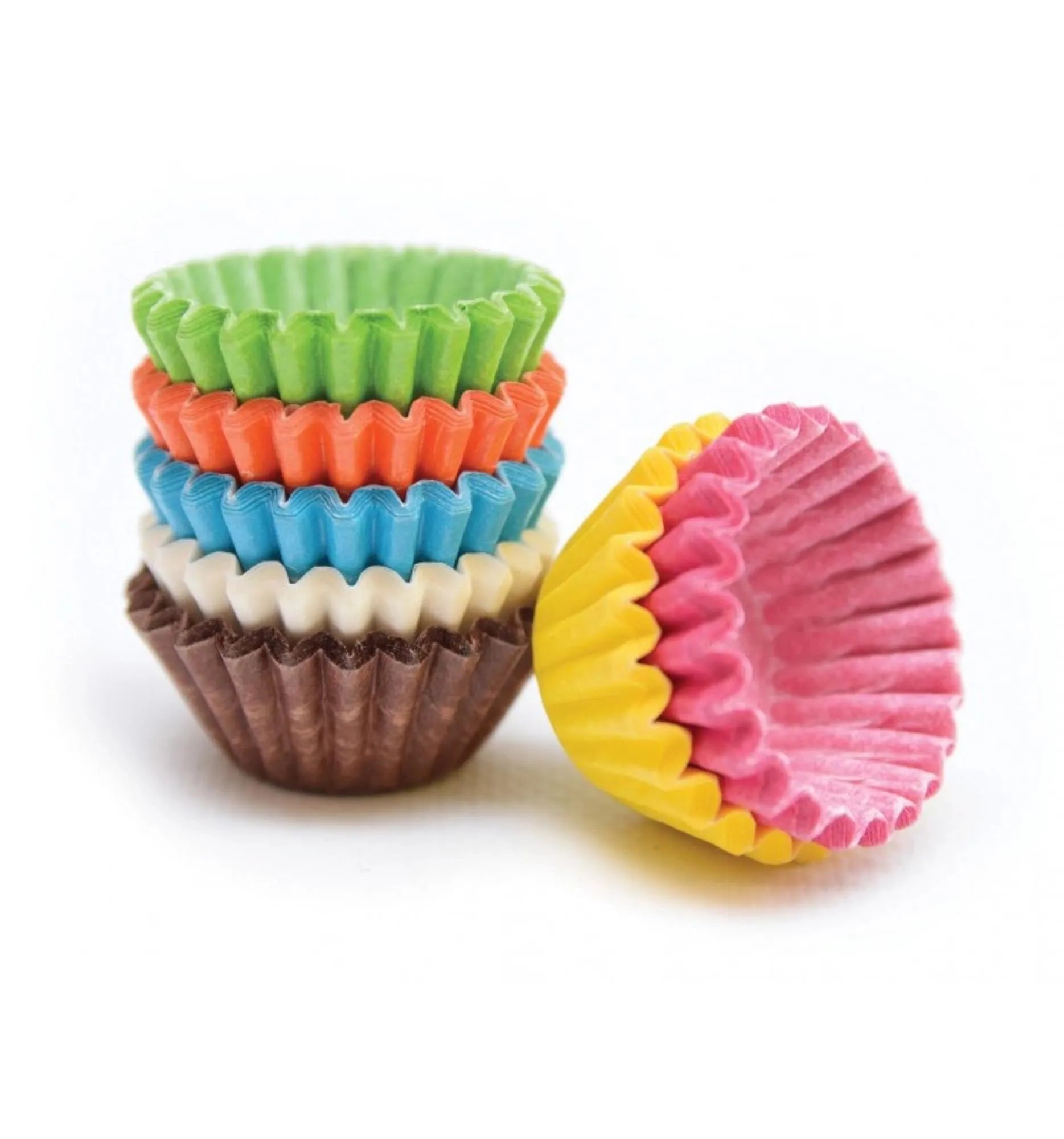 Bunte Mini Papierförmchen von Scrap Cooking: Ideal für Muffins, Cupcakes & Pralinen. Perfekt für kreative Backprojekte!