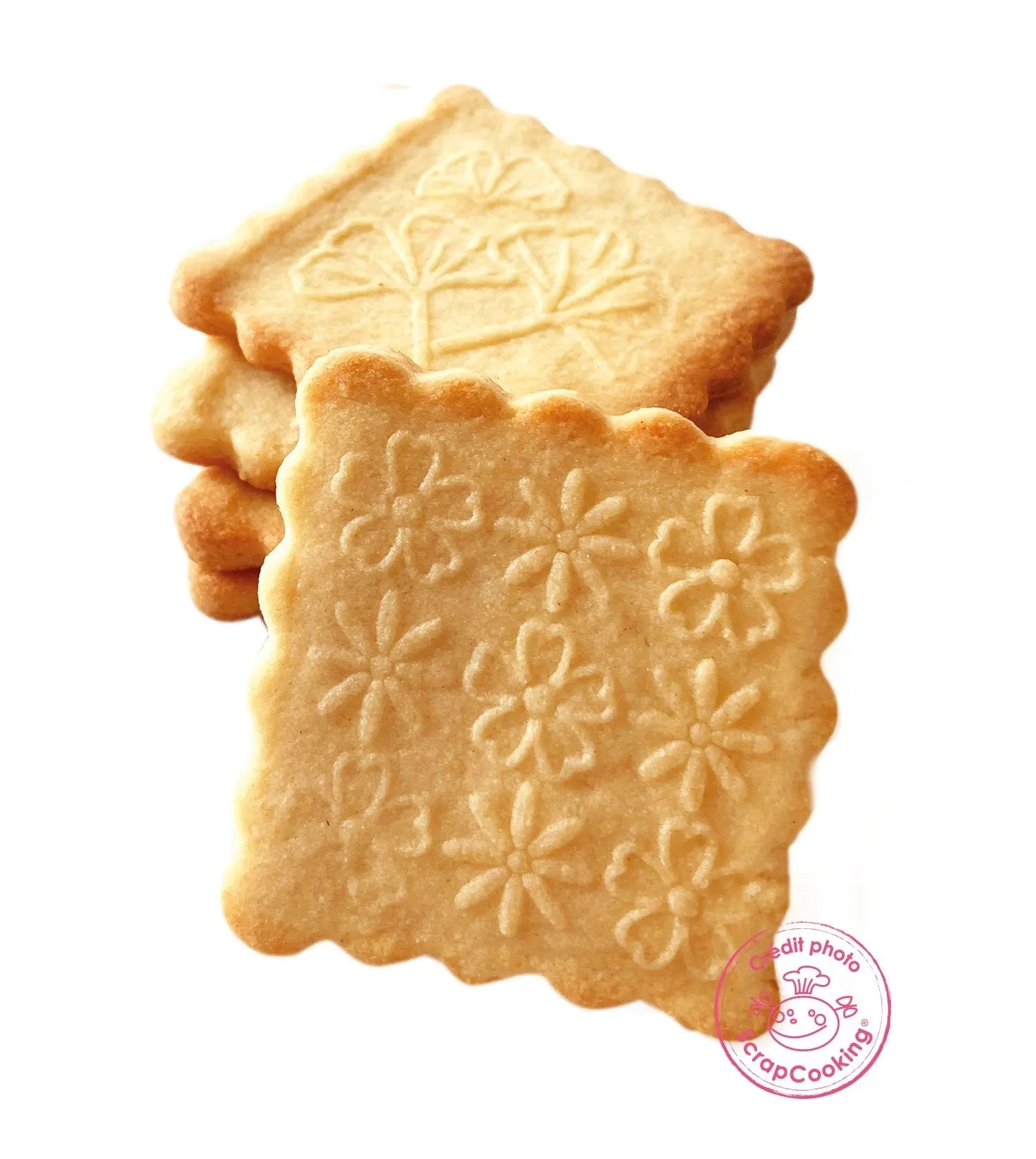 Kreative Cookie Stamps: Blumenmuster für einzigartige Kekse.