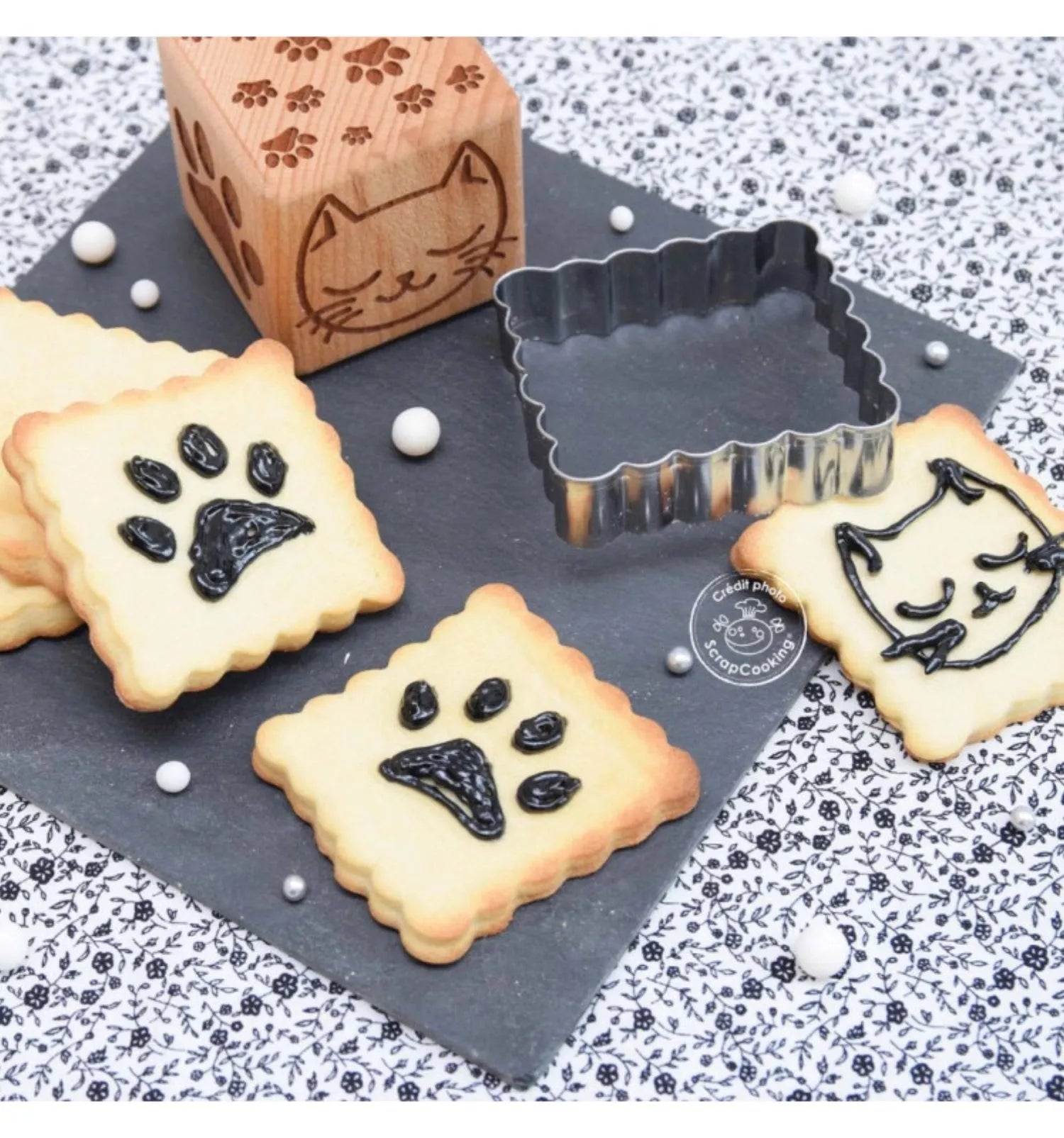 Cookie Stamp, Würfelstempel u. Ausstecher, Katze