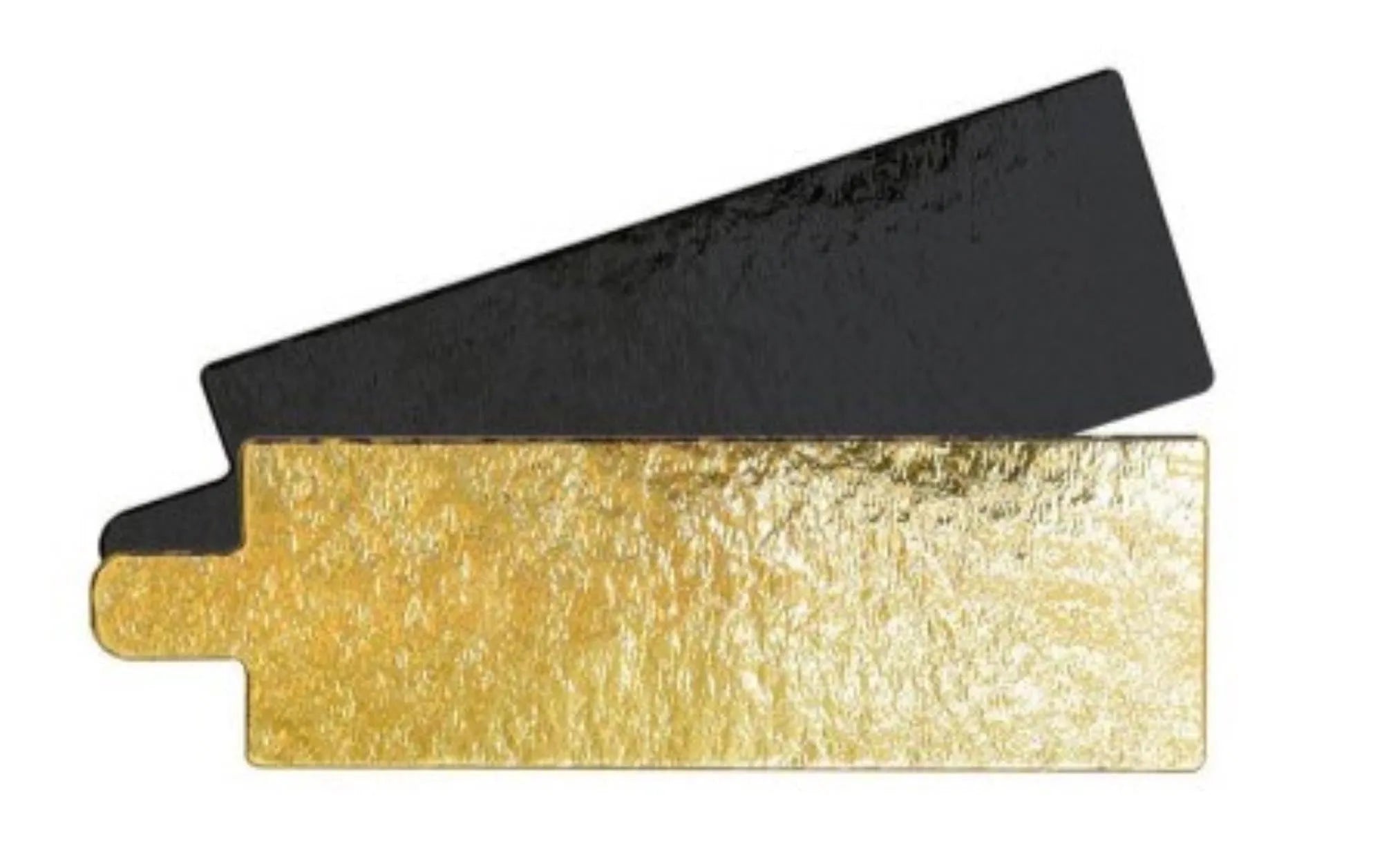 Elegante 10er Set Tortenhalter von Scrap Cooking, 4.5x13cm, gold/schwarz.