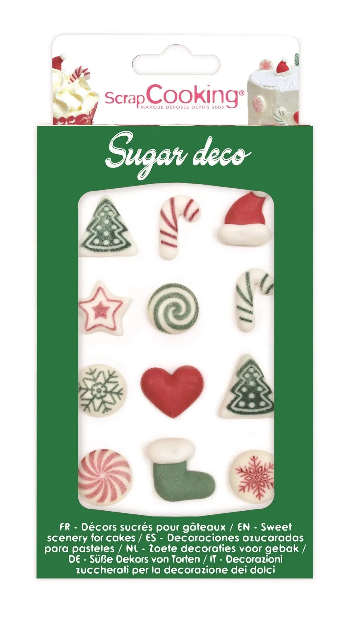 Verzaubern Sie Ihre Weihnachtsbäckerei mit 12 festlichen Zucker Deko Sweet Xmas von Scrap Cooking – ein Genuss für Augen und Gaumen!