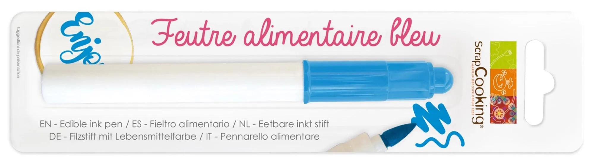 Lebensmittelstift blau: Kreativ verzieren mit leuchtender Farbe auf Backwaren, Desserts & Snacks. Präzise & sicher für alle.