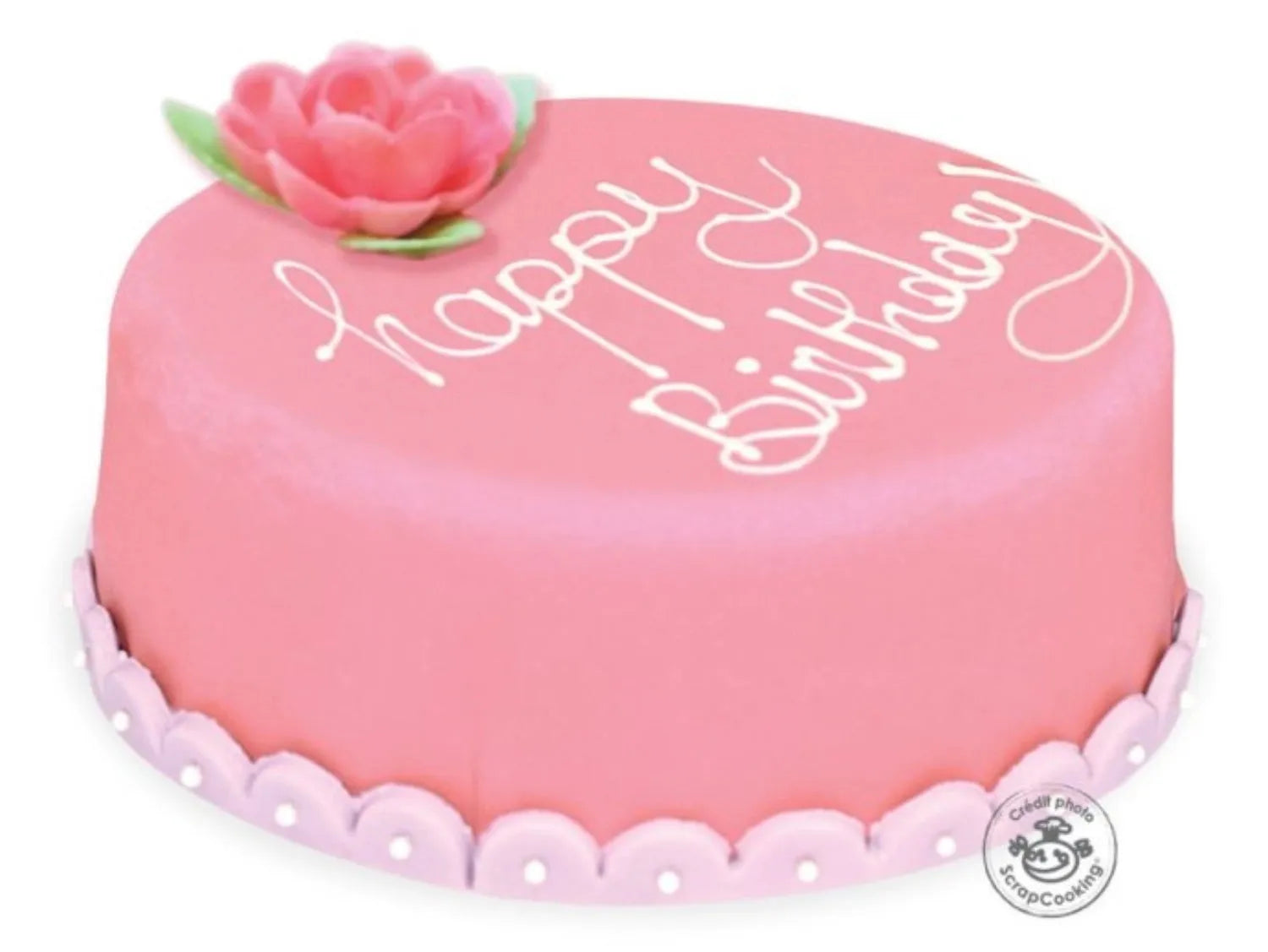 Zuckerfondant ausgerollt rosa D36cm 430g