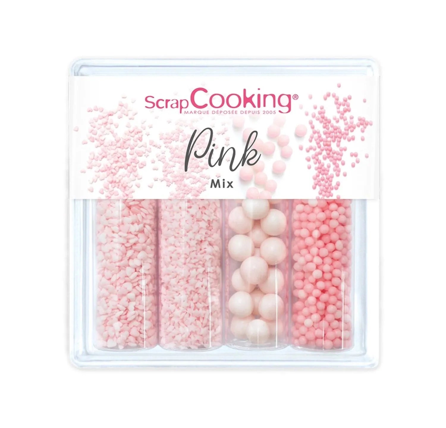 4er Set Zuckerdekors Pink Mix 68g