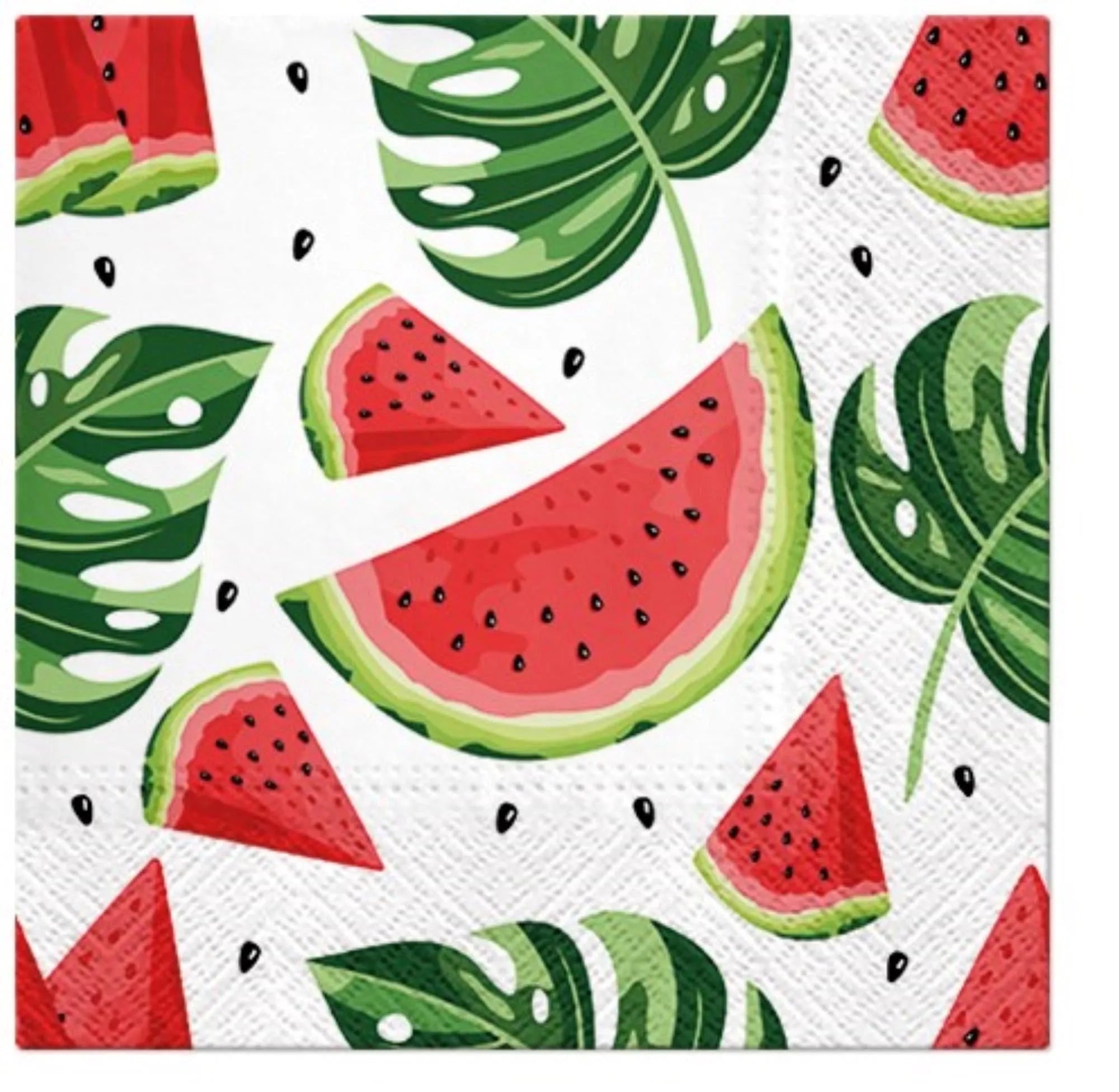 Servietten Lunch 20x Wassermelone, 33x33cm - KAQTU Design