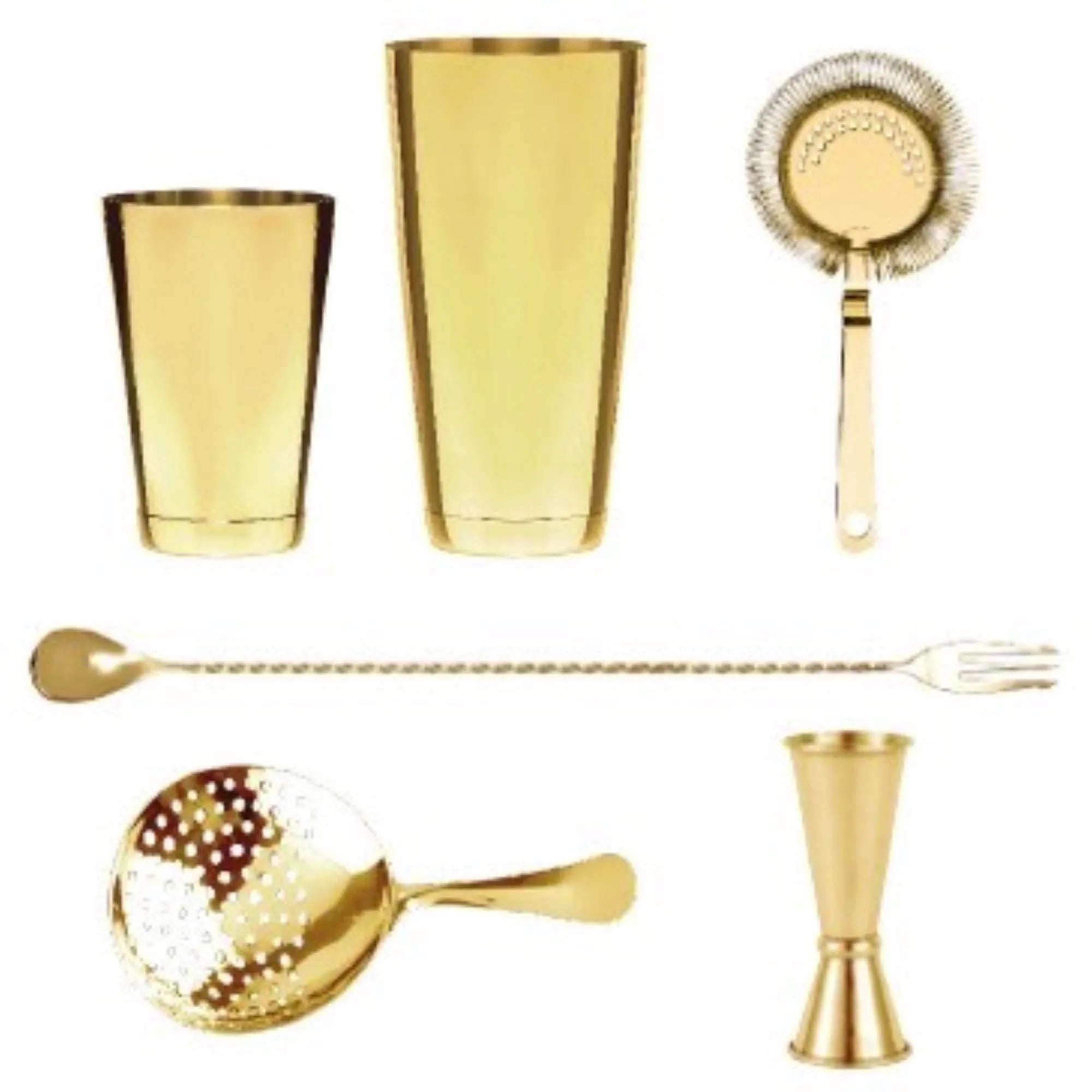 Cocktail-Set 5-teilig Gold in Gold präsentiert im Onlineshop von KAQTU Design AG. Cocktailzubehör ist von Maison Truffe