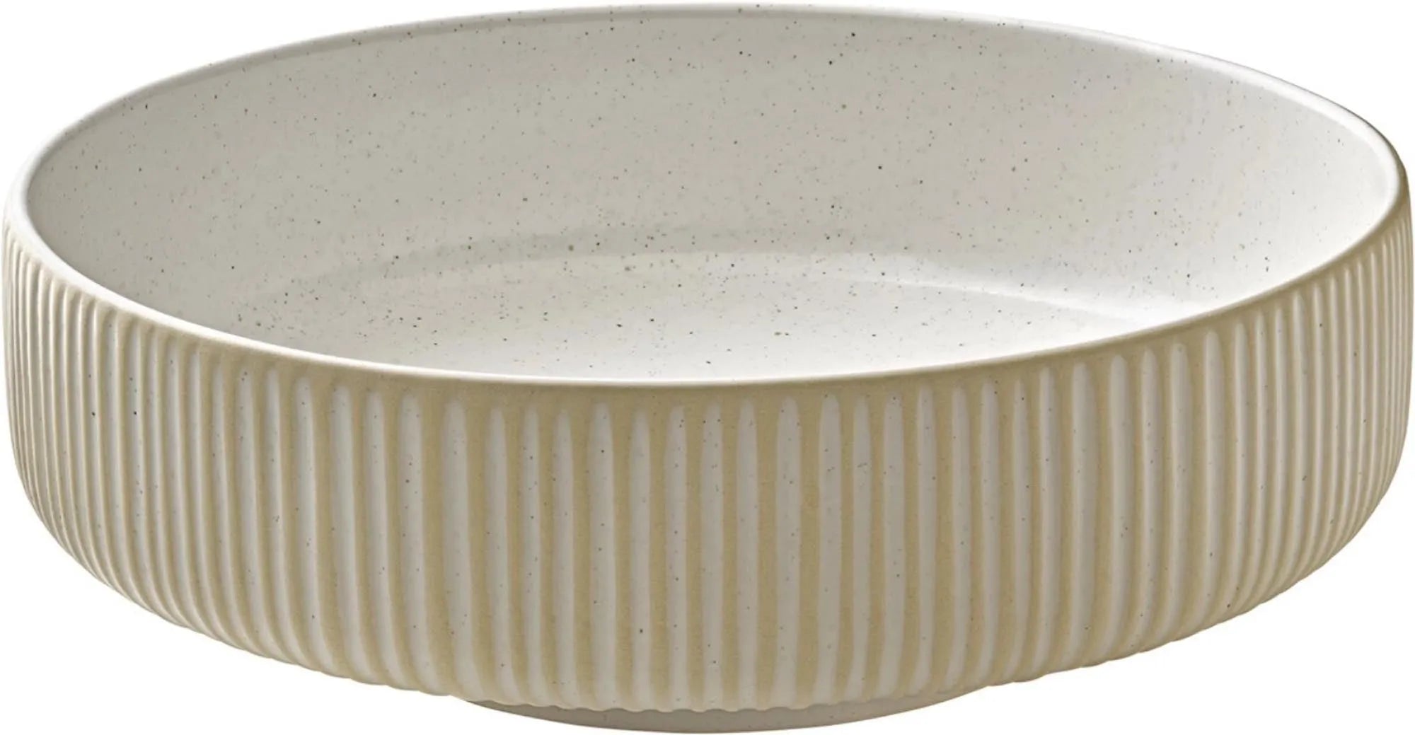 Elegante, weiße 16cm Schüssel mit Relief-Design, 0,71l Volumen, aus robustem Steinzeug, ideal für Salate, Beilagen, Desserts.