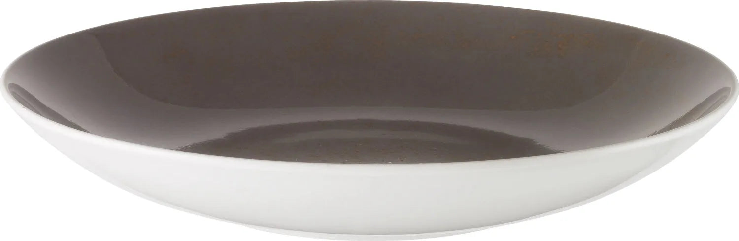 Pottery Unique Darkgrey Teller tief rund coupe 24cm