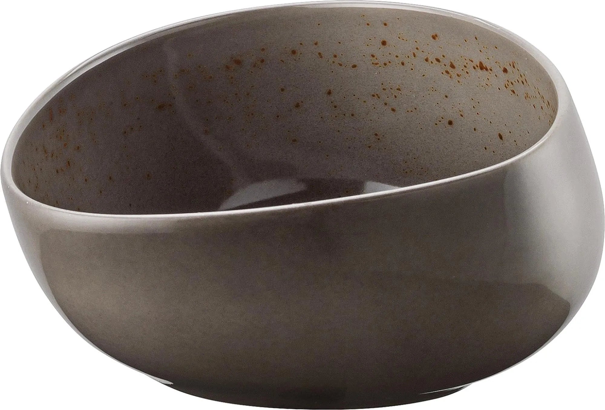 Pottery Unique Darkgrey Schale asymmetrisch 13cm 0.33lt - KAQTU Design