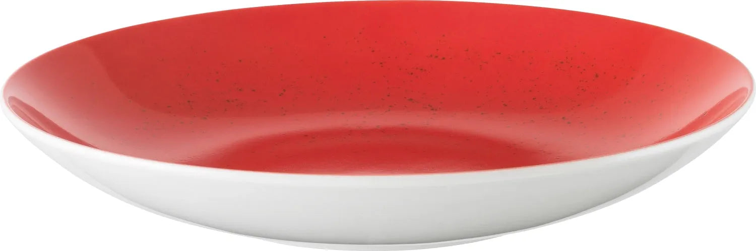 Pottery Unique Red Teller tief rund coupe 28cm