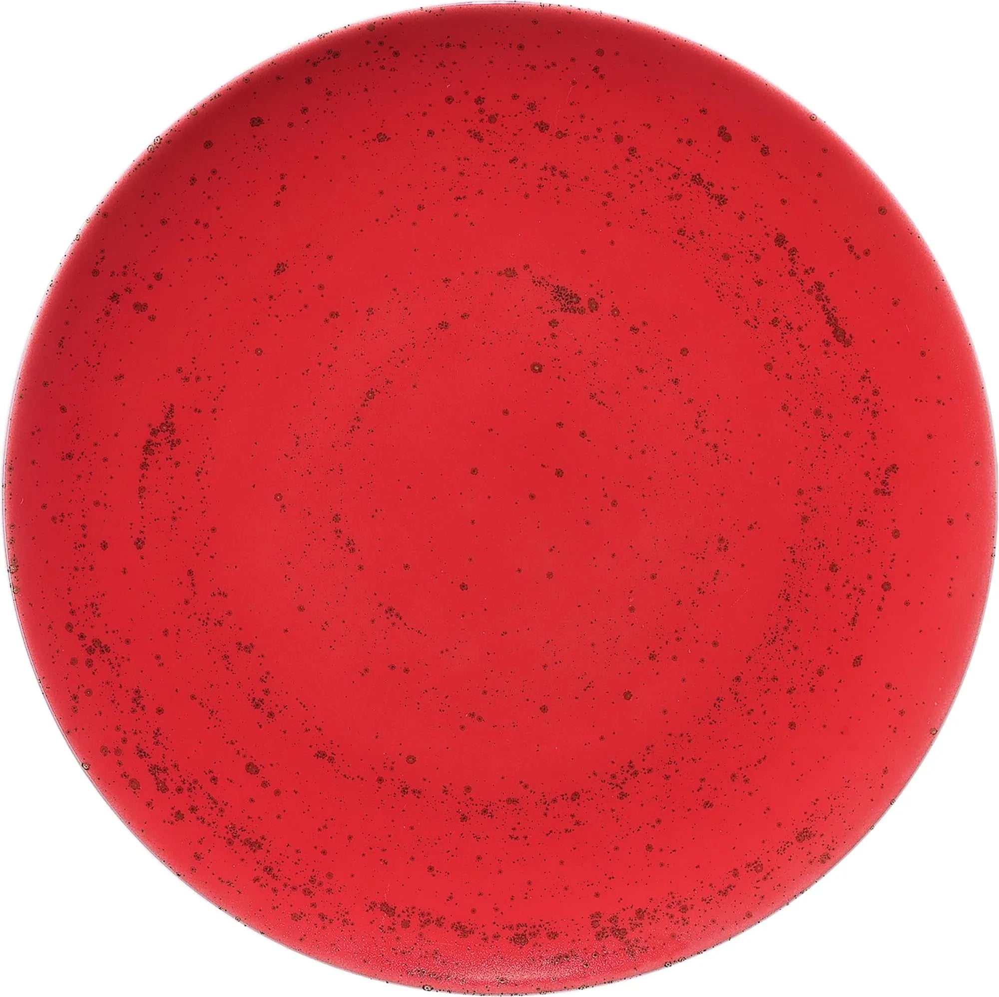 Pottery Unique Red Teller flach rund coupe 17cm - KAQTU Design