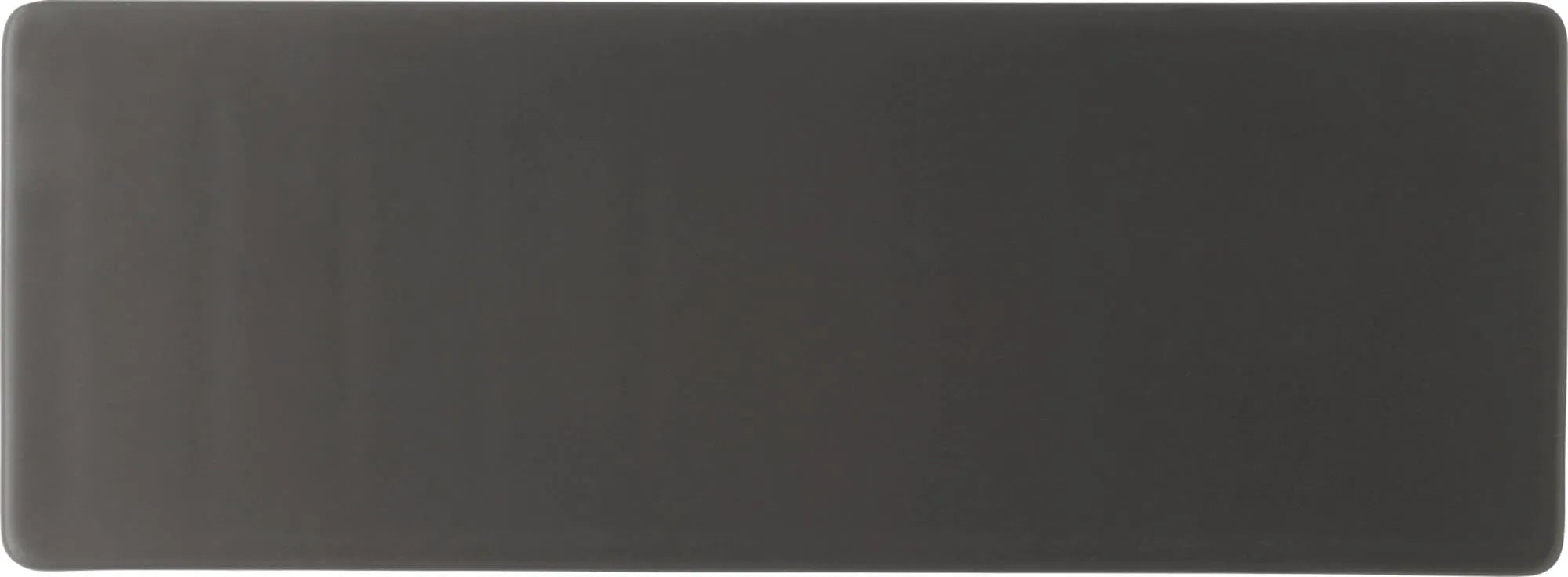 Pottery Frosted Black Platte rechteckig 30x11cm - KAQTU Design