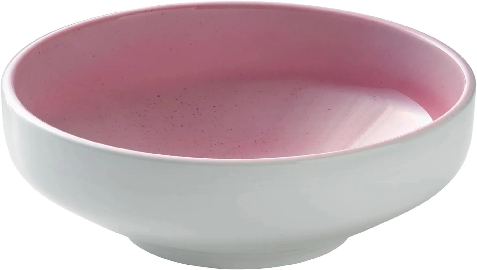 Elegante Shiro Pink Splash Schale: 12cm, 0.27l, aus robustem Porzellan, ideal für Snacks und Desserts. Fröhliches Design, mikrowellen- und spülmaschinenfest.