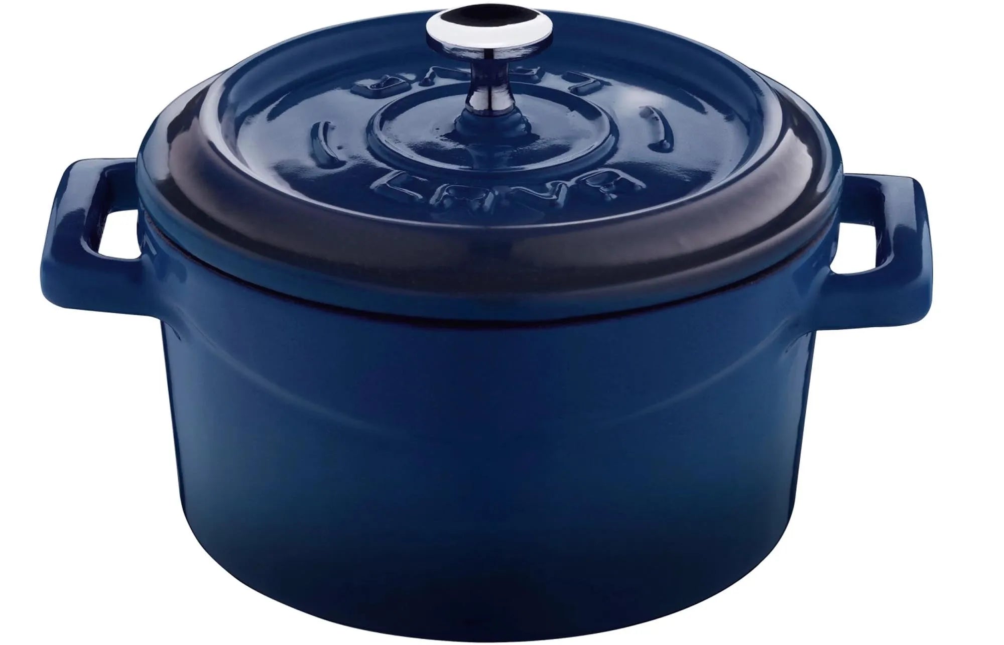 Playground Cocotte rund blau D10cm mit Deckel 0.35lt H7cm - KAQTU Design