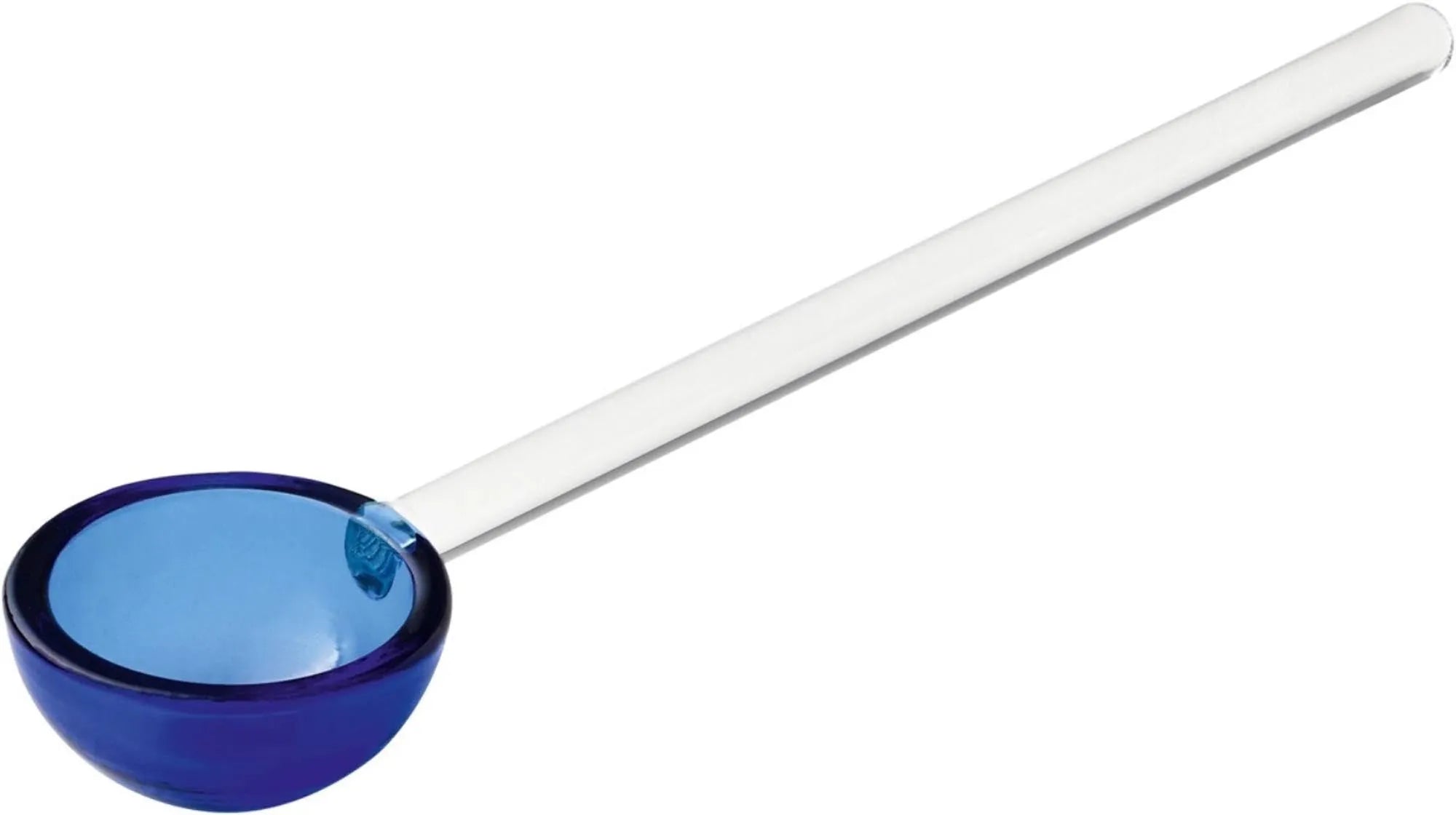 Playground Spoons Glaslöffel 14cm blau Griff klar - KAQTU Design